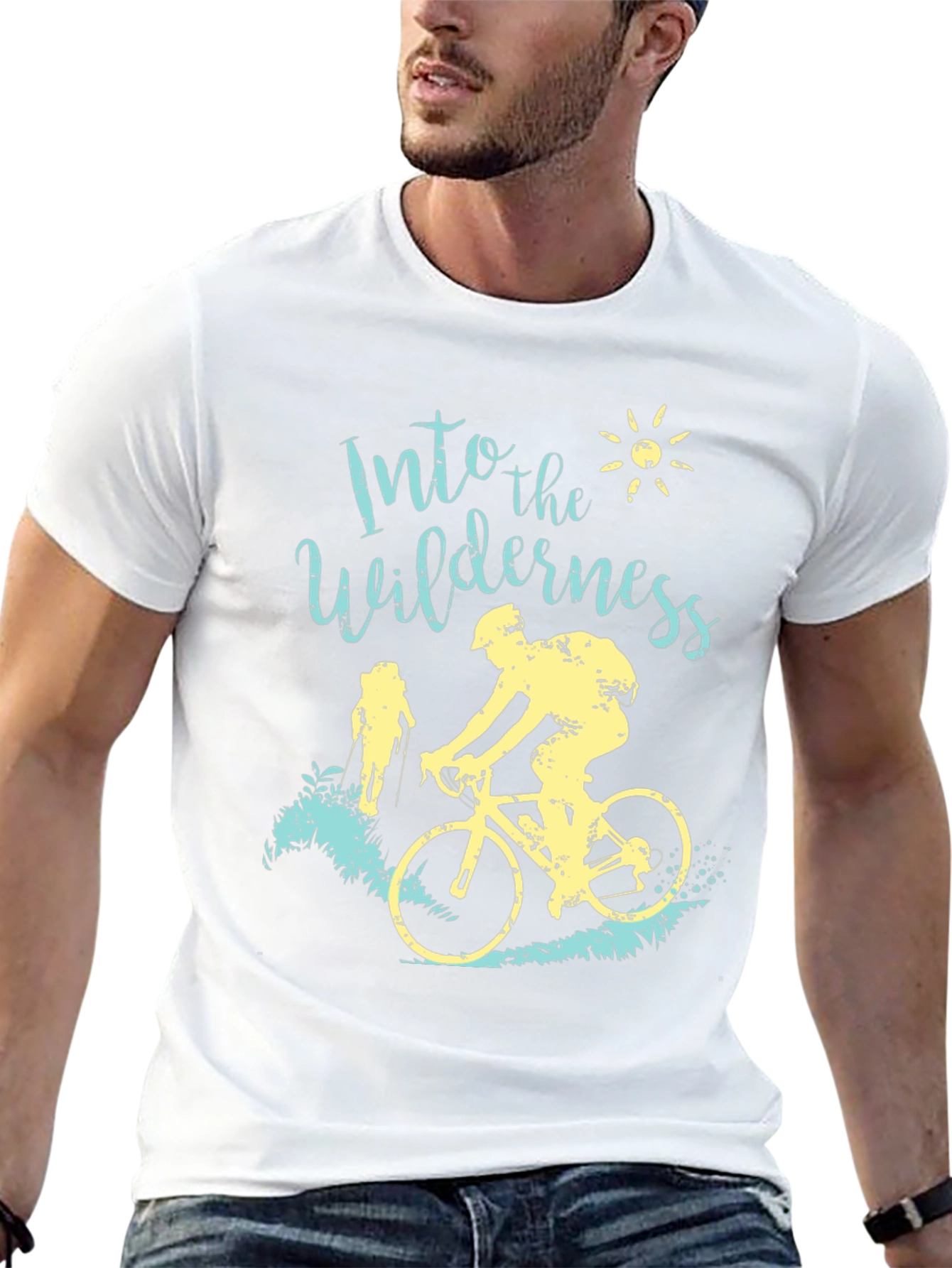 Into The Wilderness T-Shirt Biking and Hiking
