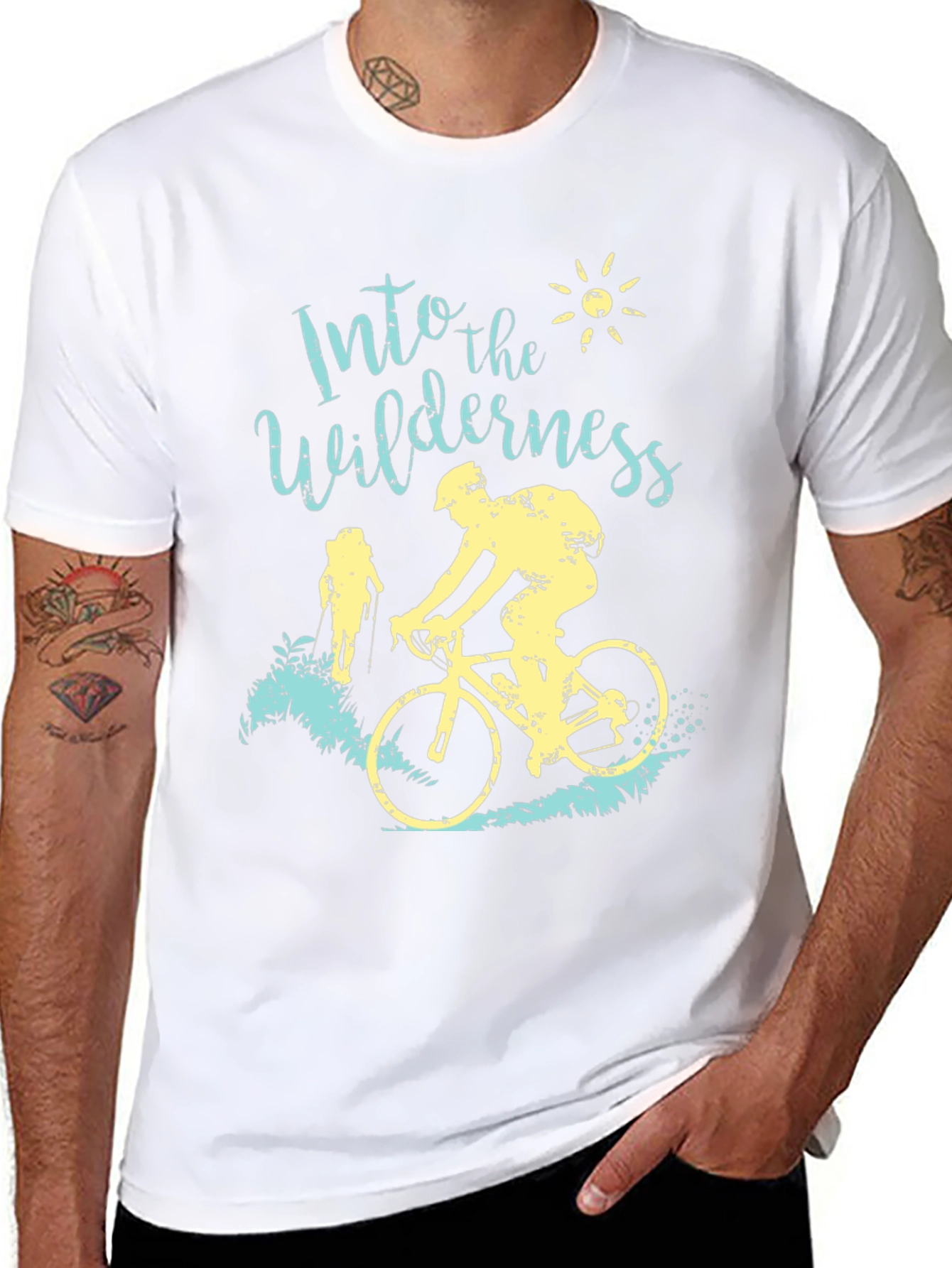 Into The Wilderness T-Shirt Biking and Hiking