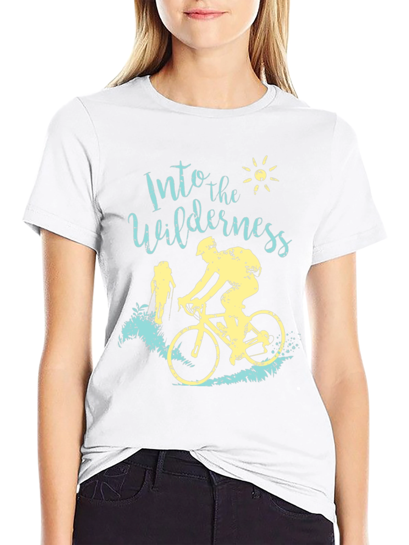 Into The Wilderness T-Shirt Biking and Hiking