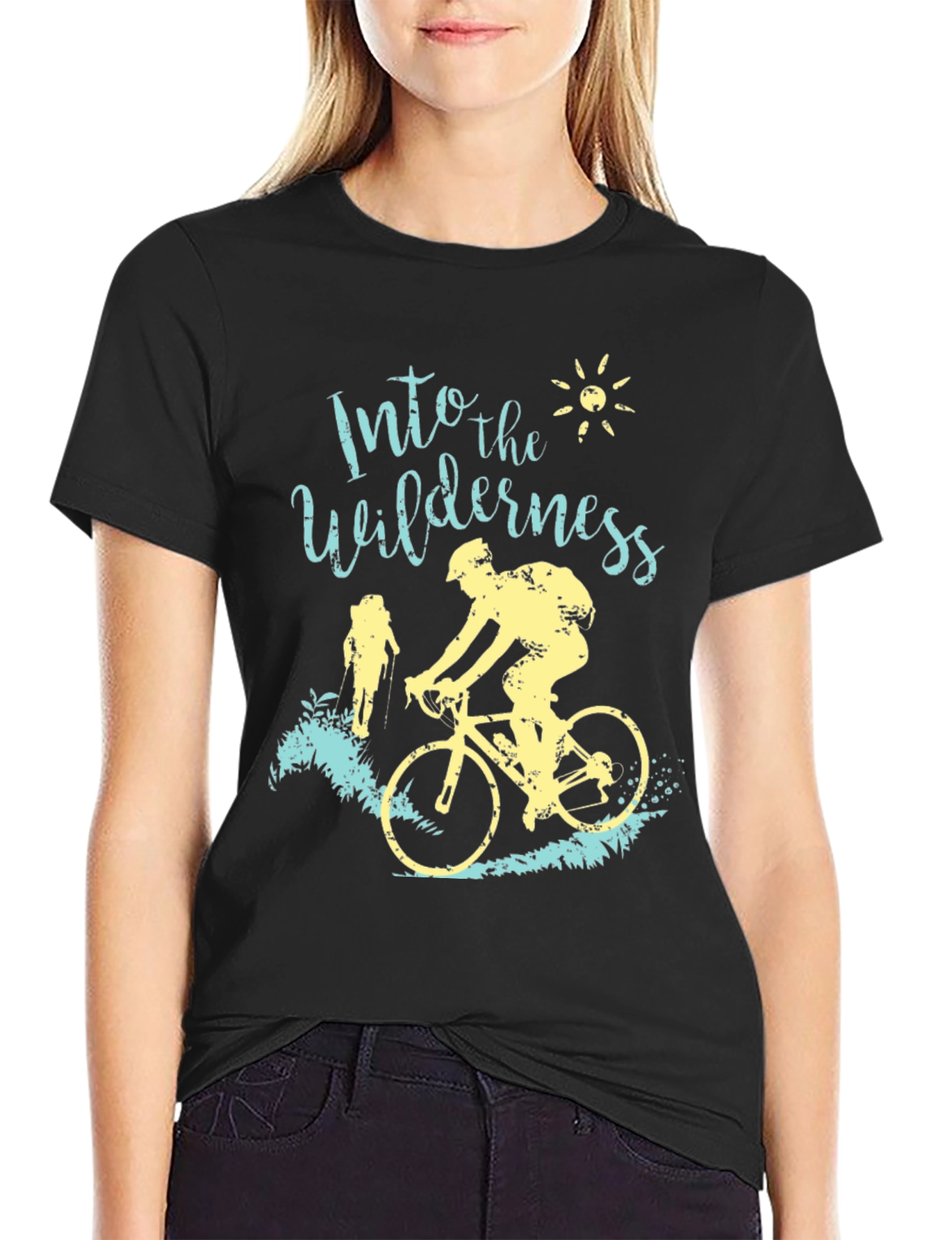Into The Wilderness T-Shirt Biking and Hiking