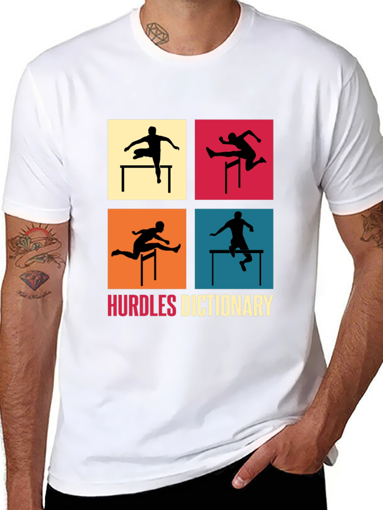 Hurdles Dictionary Graphic T-Shirt for Athletes