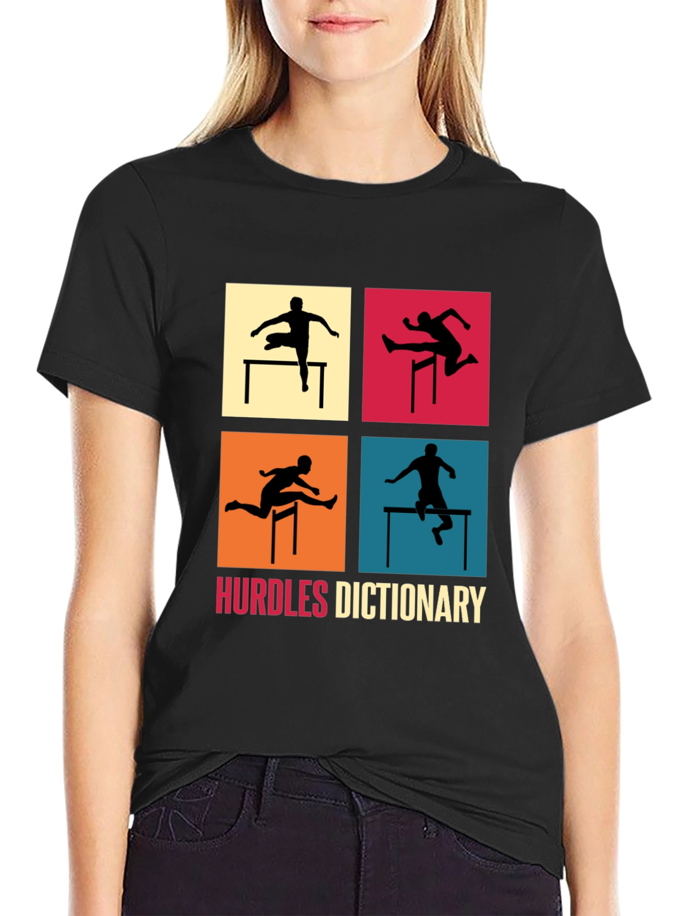 Hurdles Dictionary Graphic T-Shirt for Athletes