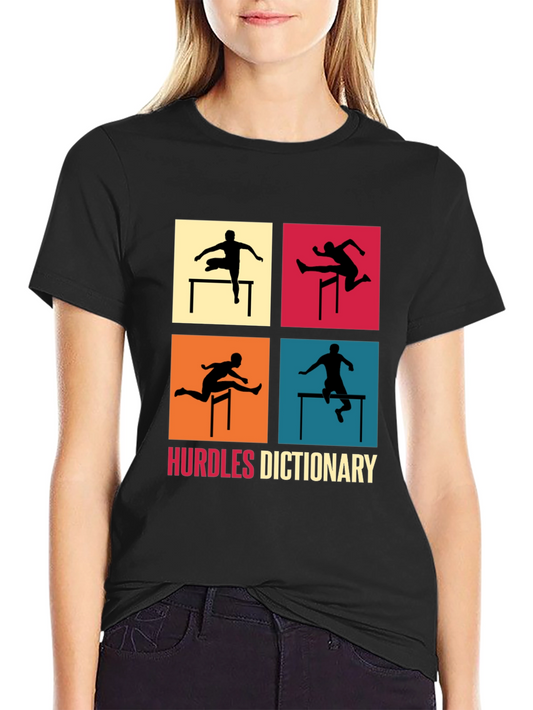 Hurdles Dictionary Graphic T-Shirt for Athletes
