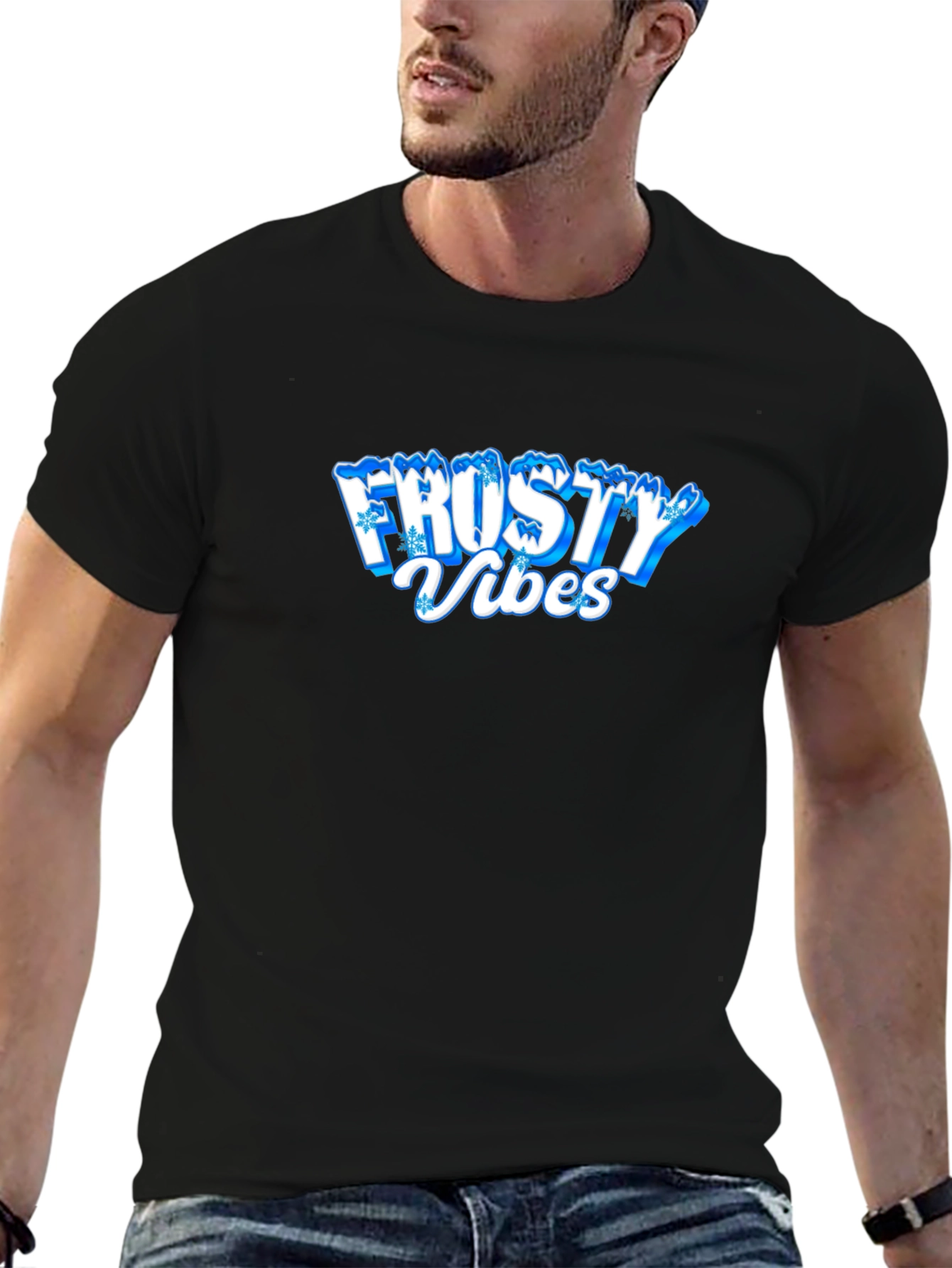 Frosty Vibes Black T-Shirt