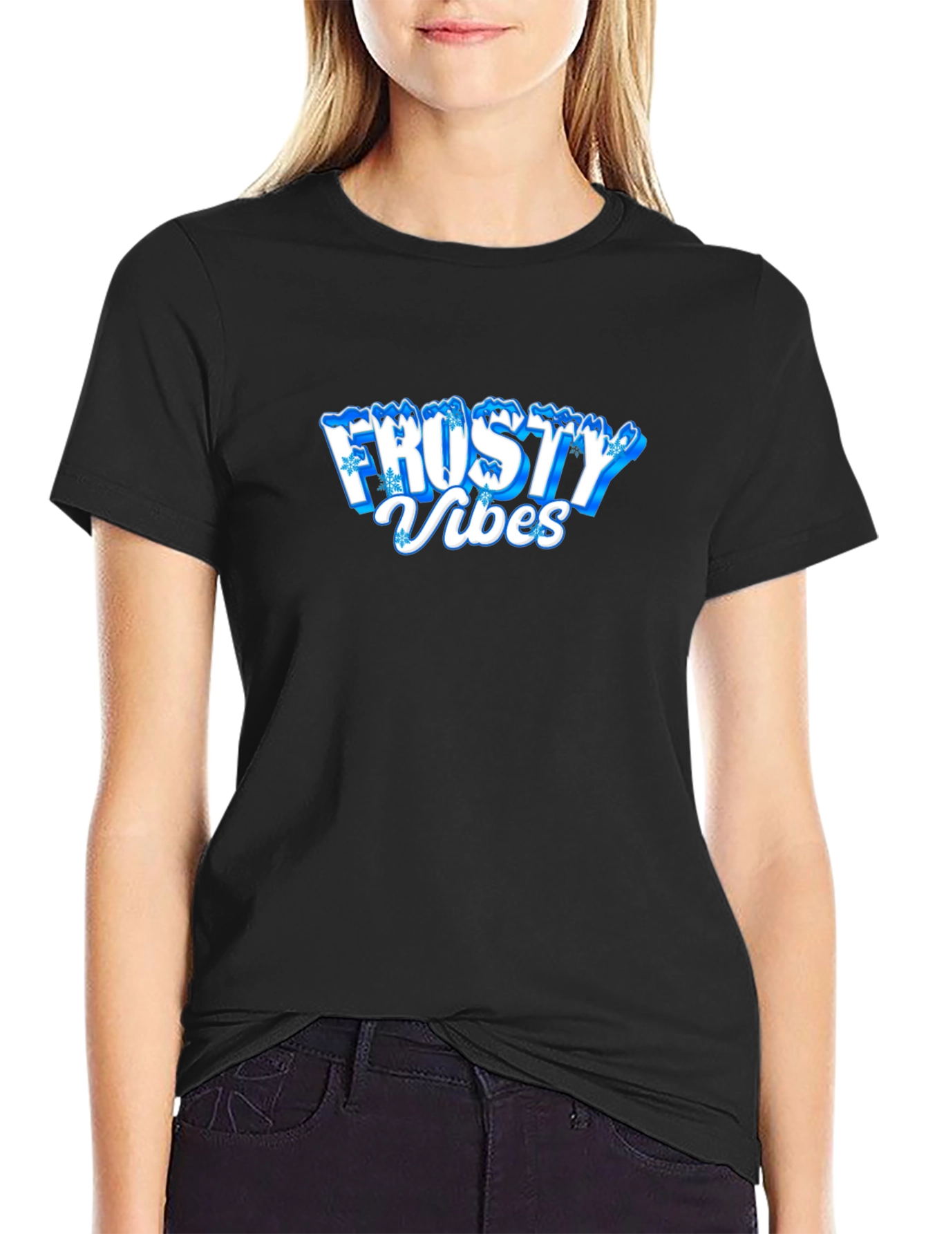 Frosty Vibes Black T-Shirt