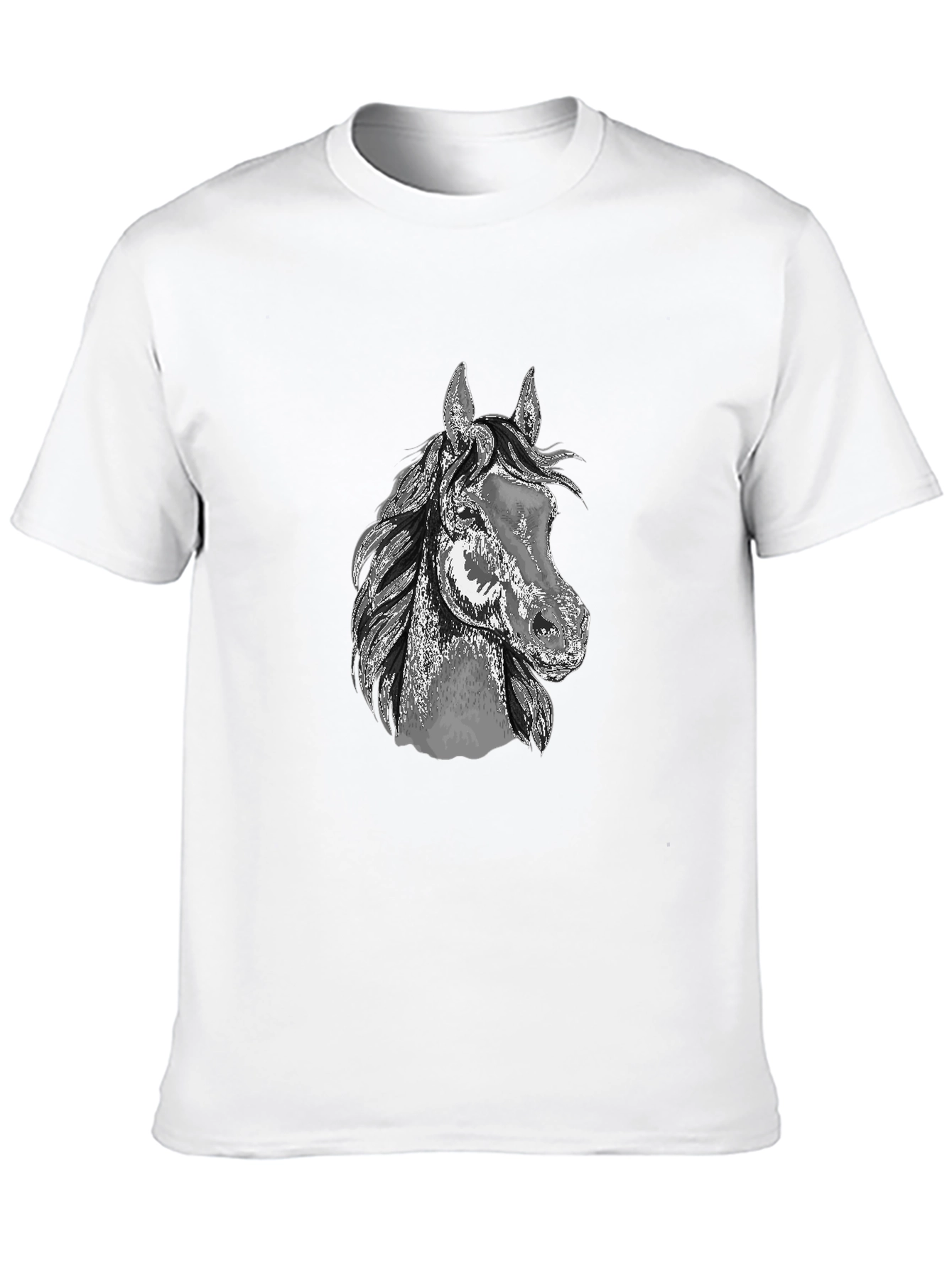 Horse Graphic Tee - Mens Black T-Shirt