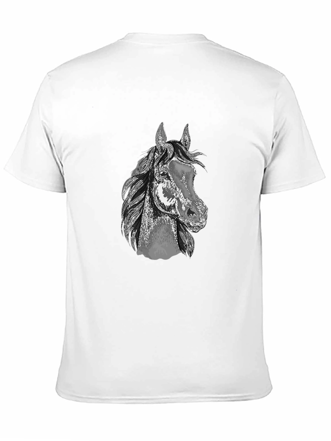 Horse Graphic Tee - Mens Black T-Shirt