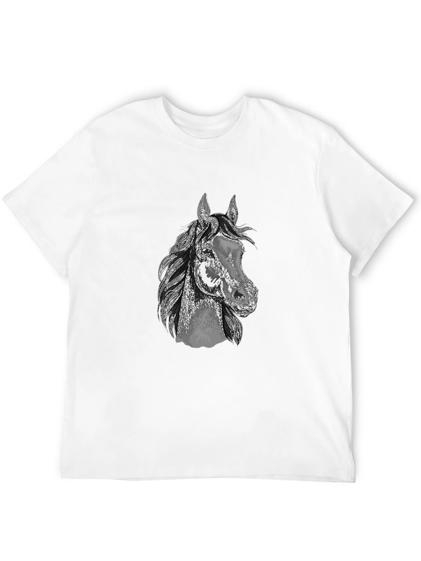 Horse Graphic Tee - Mens Black T-Shirt