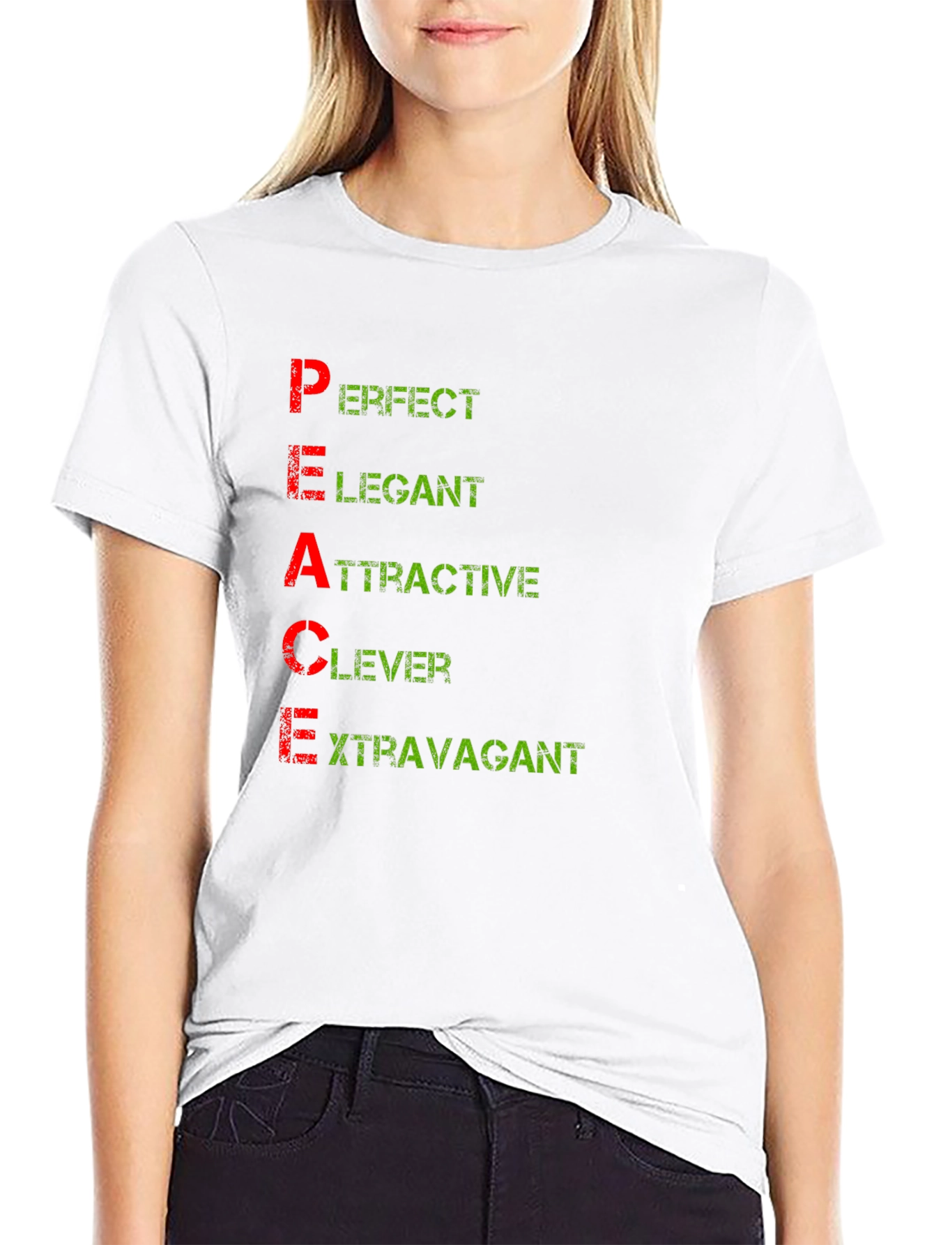 PEACE Definition T-Shirt - Perfect Elegant Attractive Clever Extravagant