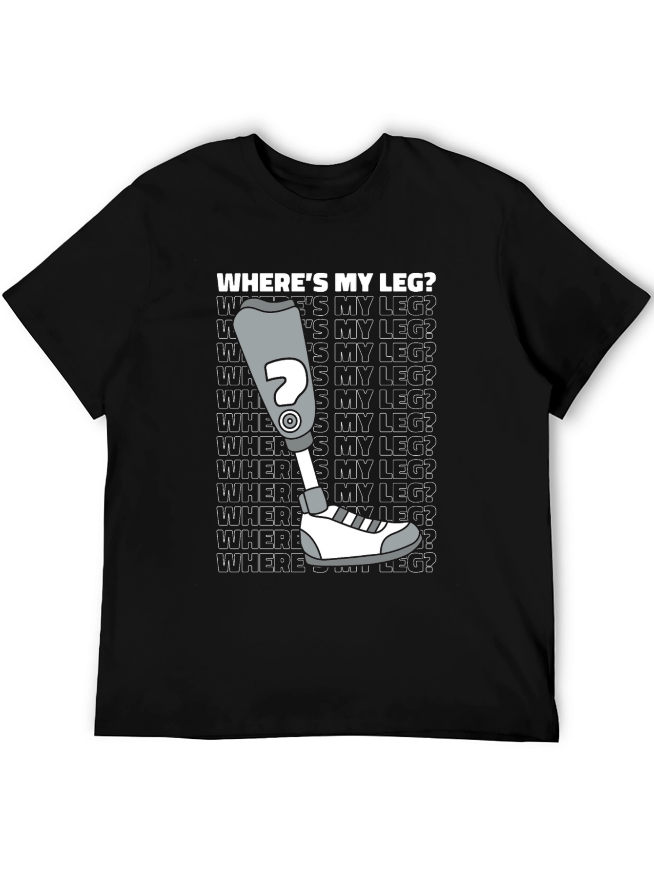 Wheres My Leg? Novelty T-Shirt