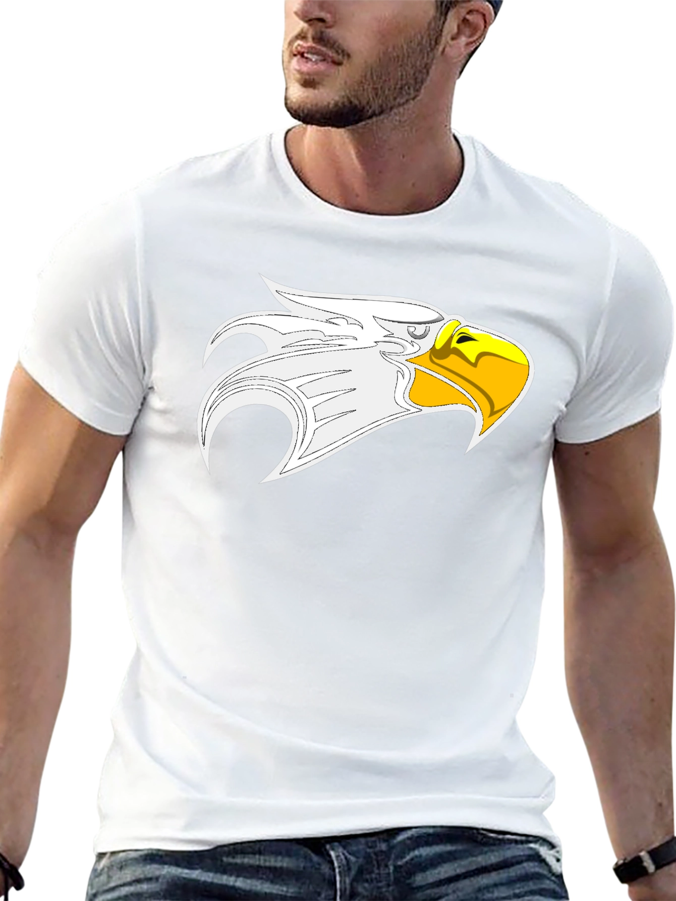 Bold Eagle Graphic Black T-Shirt