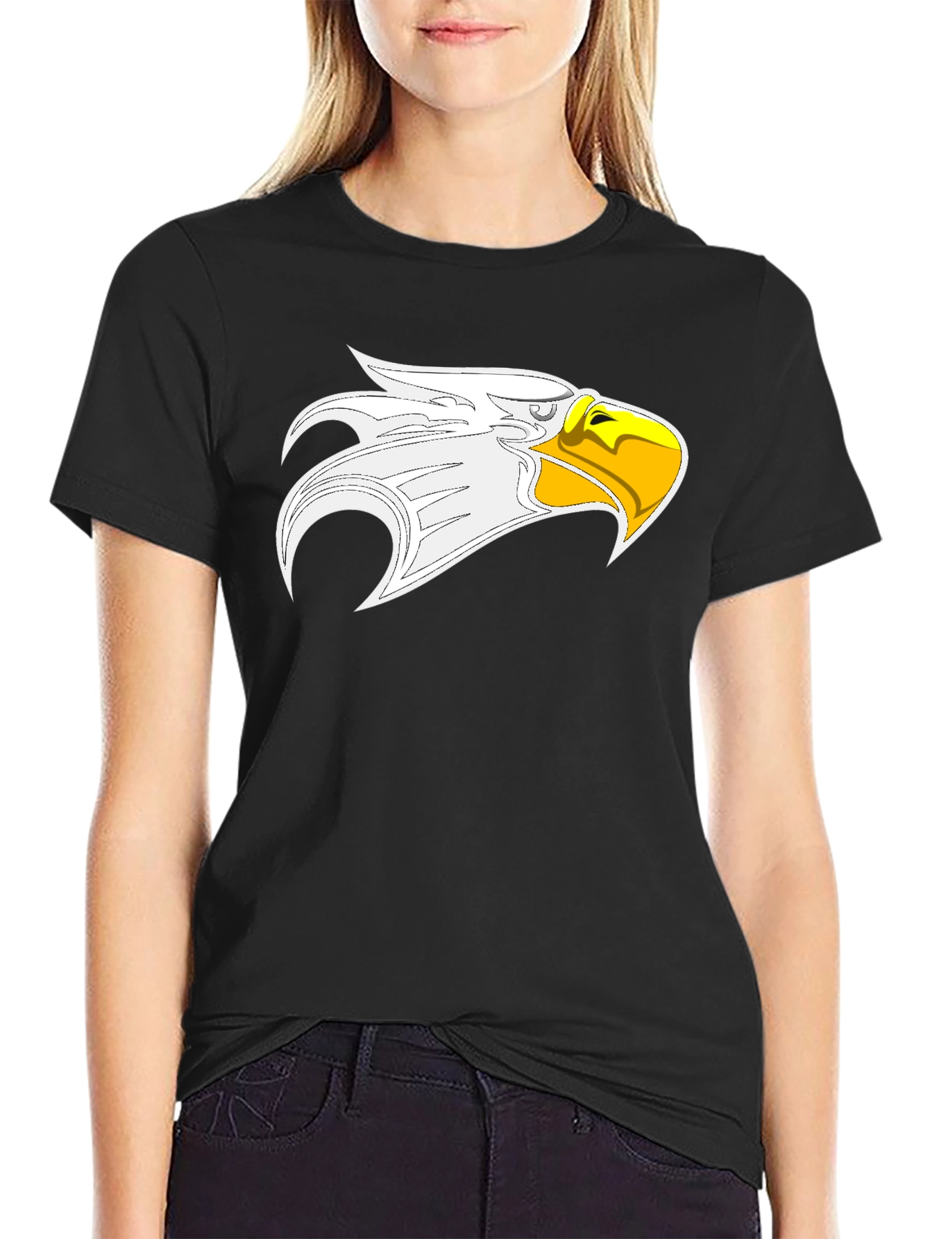 Bold Eagle Graphic Black T-Shirt