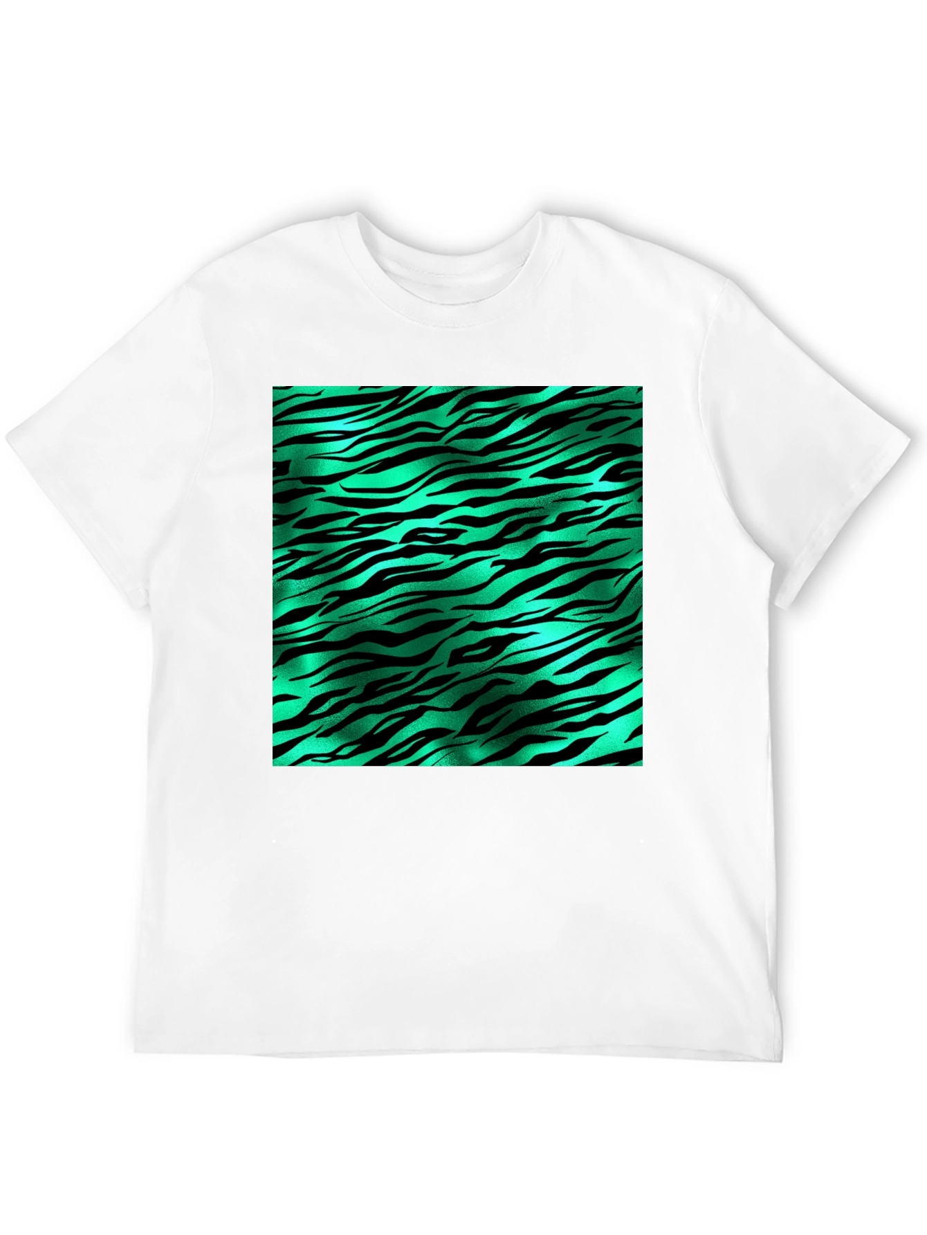 Zebra Stripe Print T-Shirt