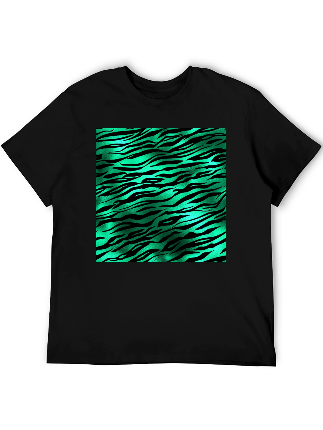 Zebra Stripe Print T-Shirt
