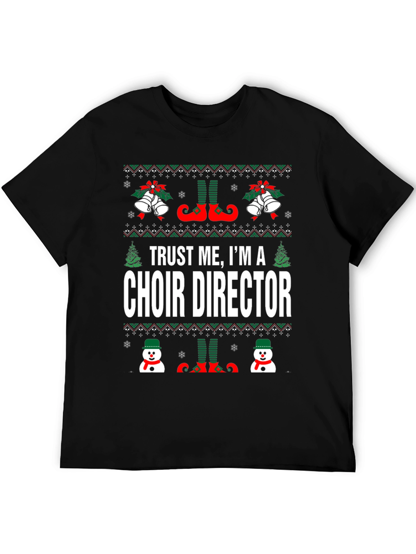 Choir Director Ugly Christmas Sweater T-Shirt