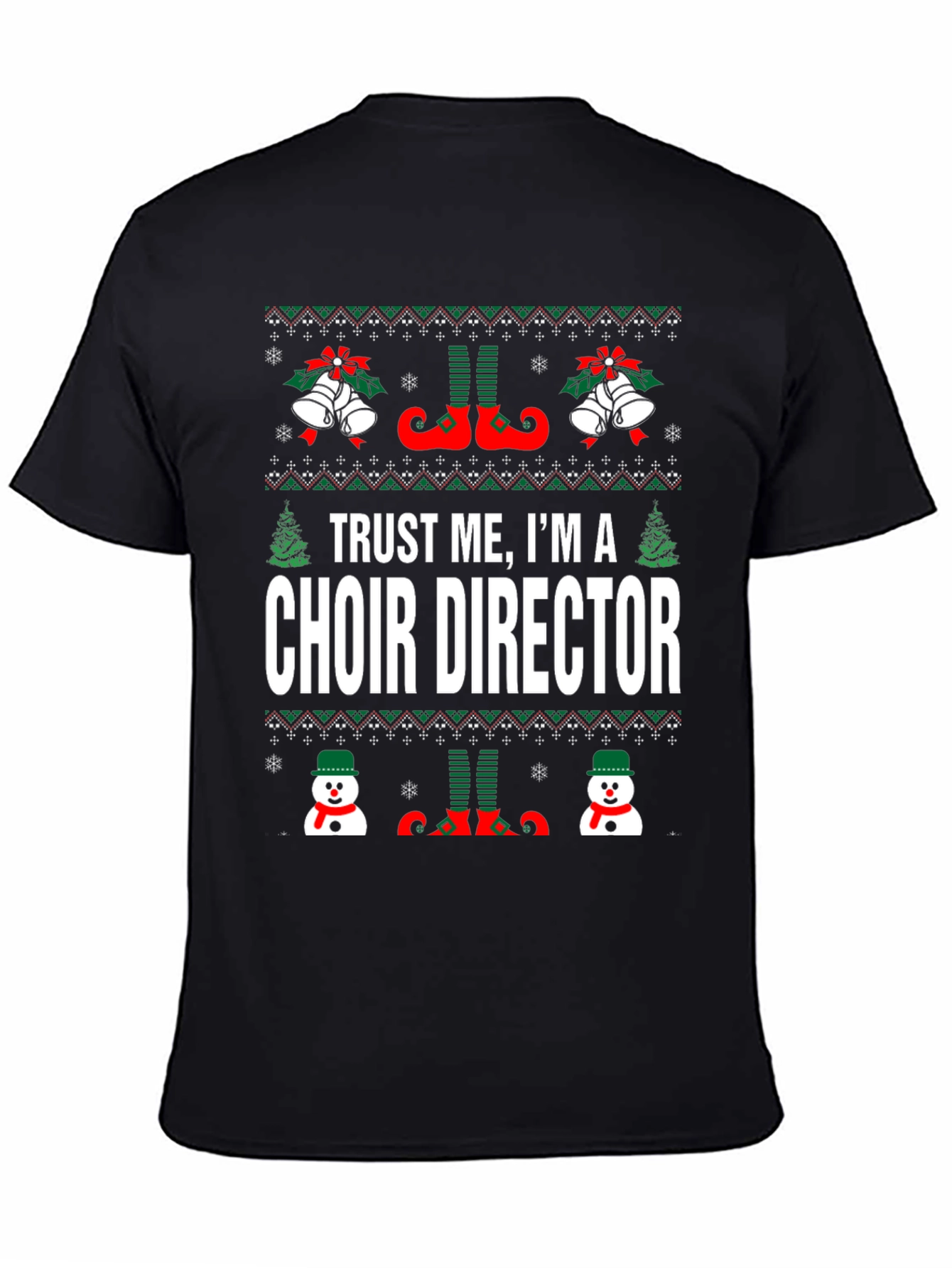 Choir Director Ugly Christmas Sweater T-Shirt
