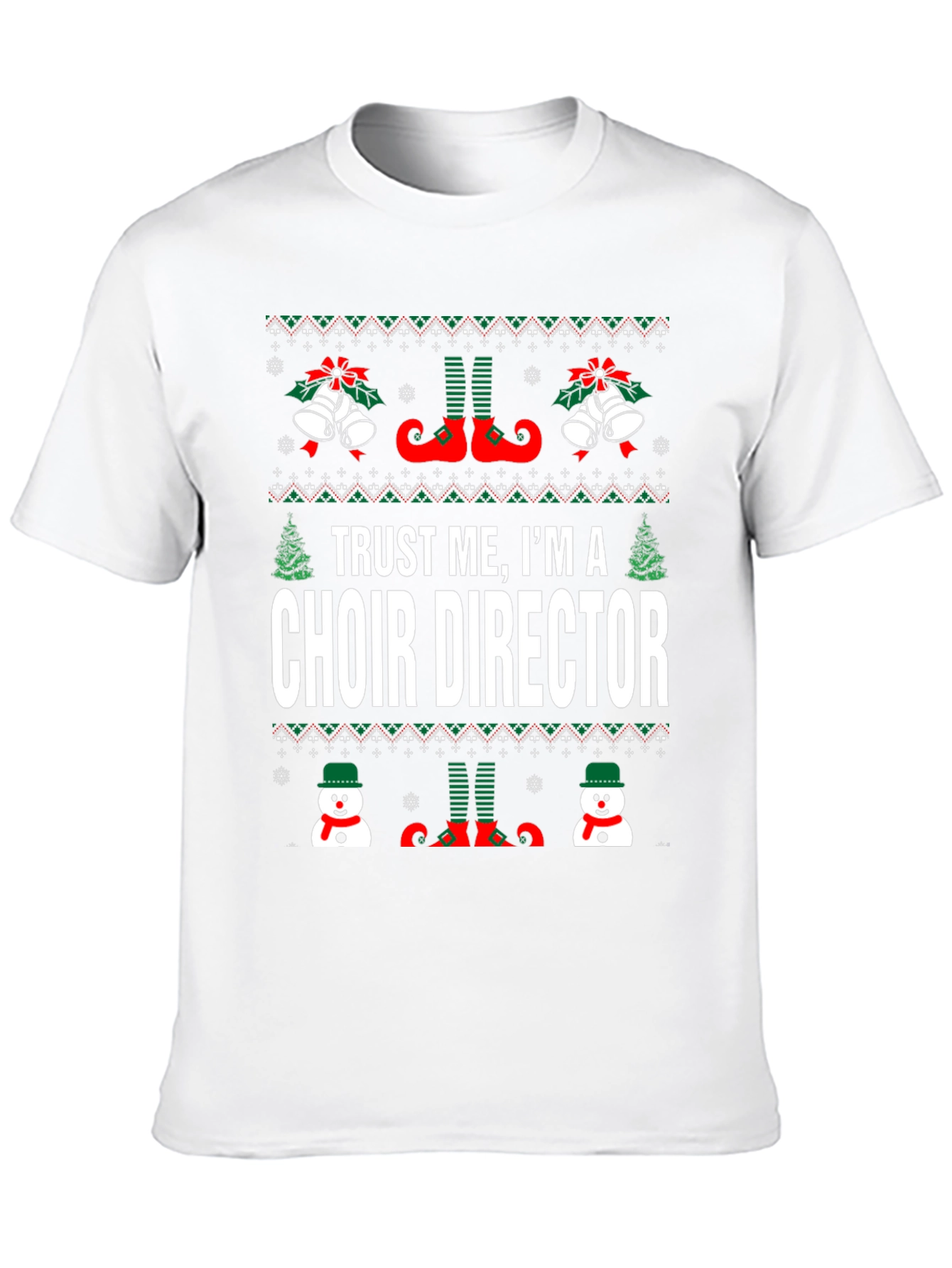 Choir Director Ugly Christmas Sweater T-Shirt