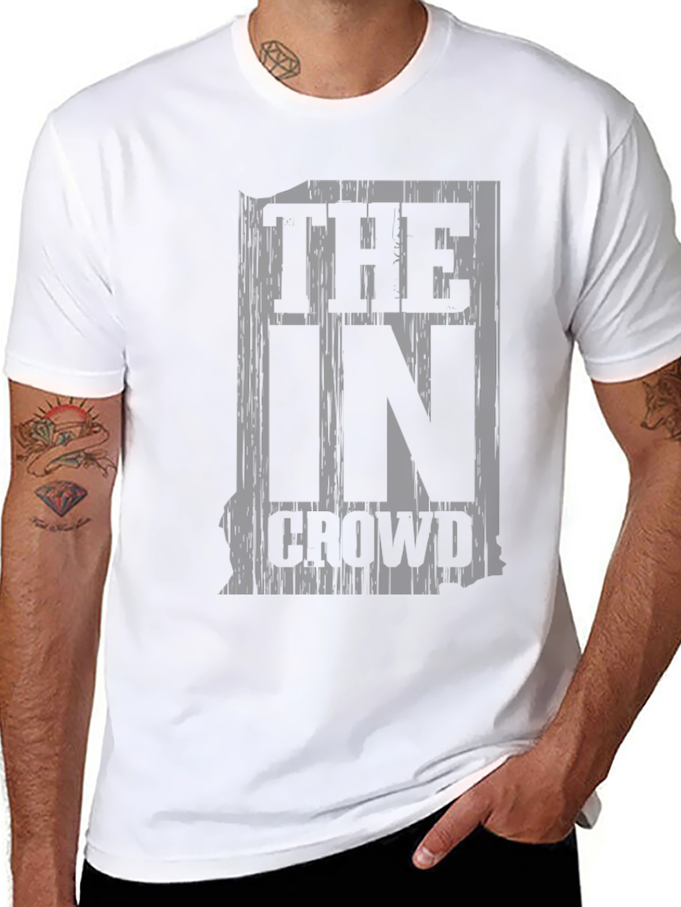 The In Crowd Black Graphic T-Shirt