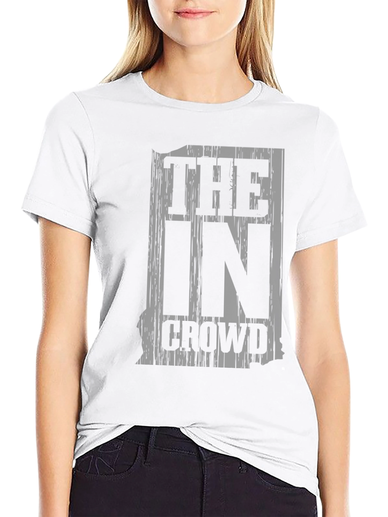 The In Crowd Black Graphic T-Shirt