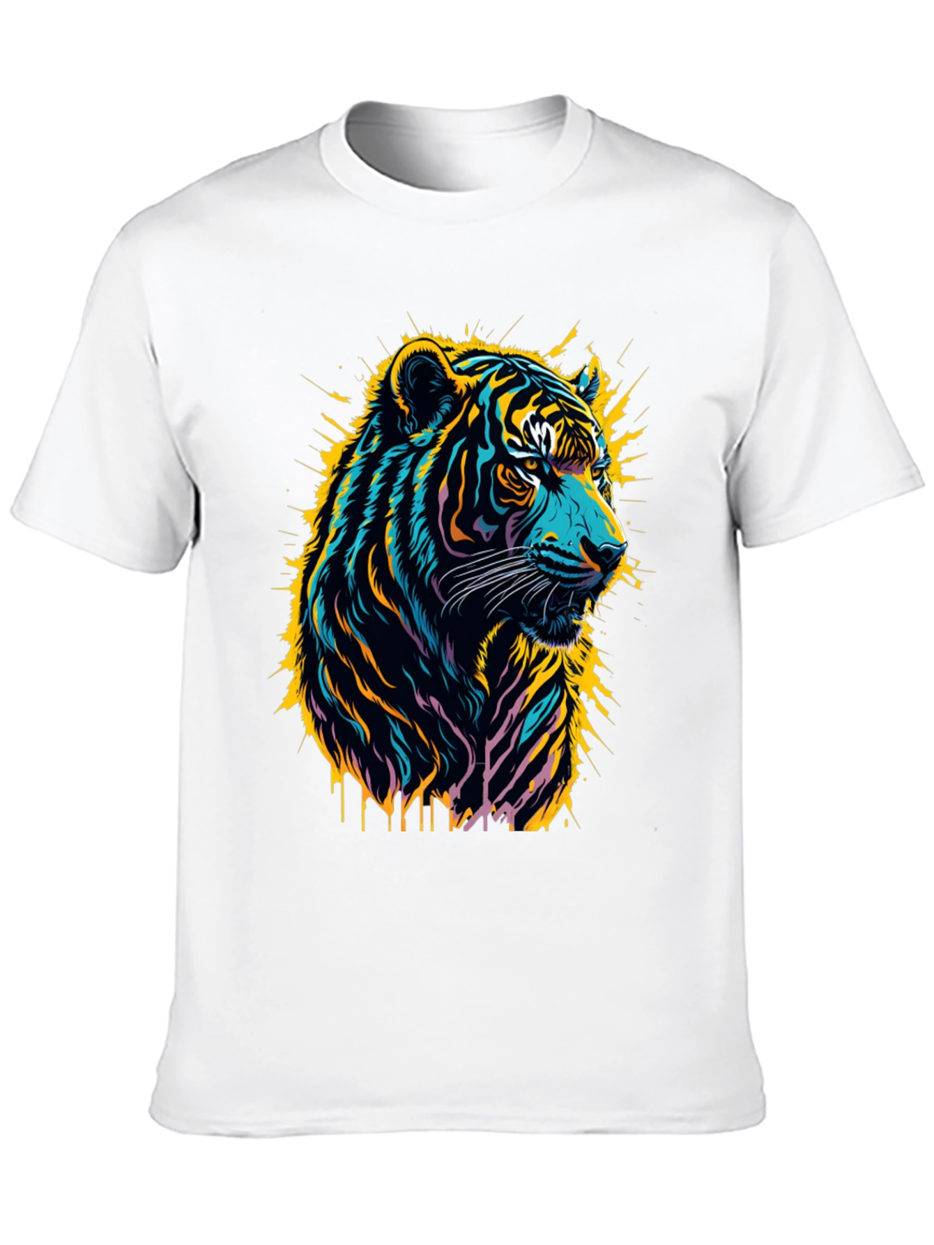 Vibrant Tiger Graphic Tee - Bold Style