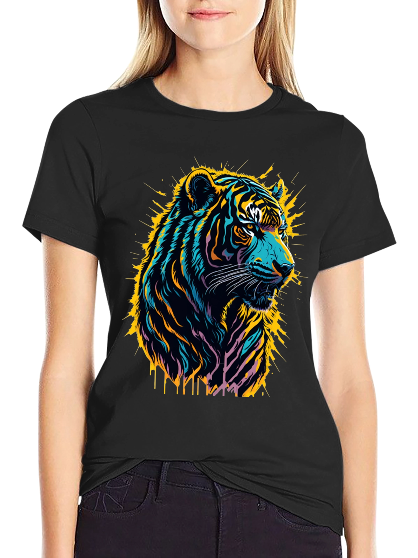 Vibrant Tiger Graphic Tee - Bold Style