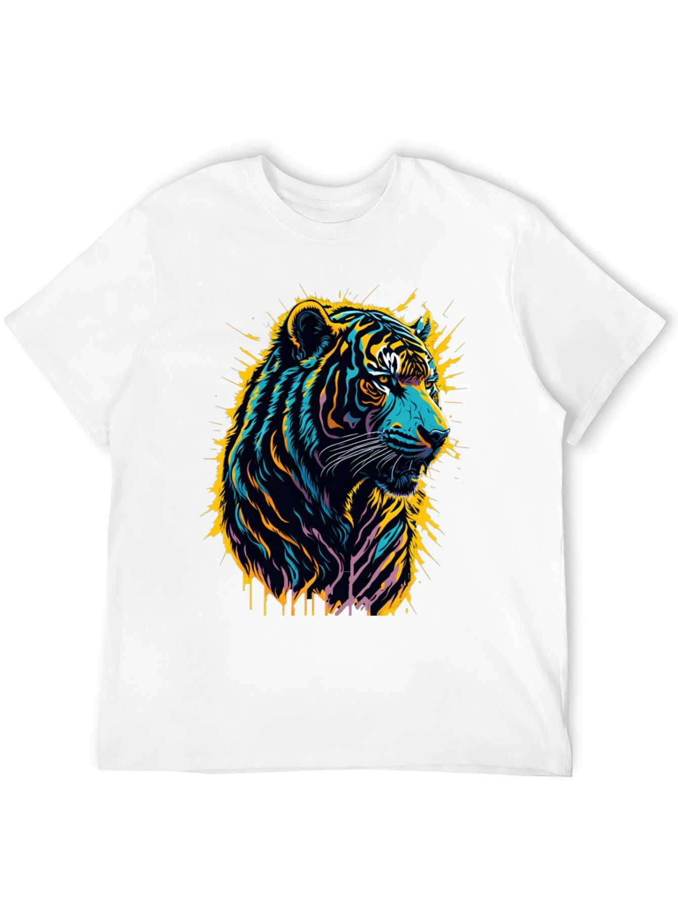 Vibrant Tiger Graphic Tee - Bold Style