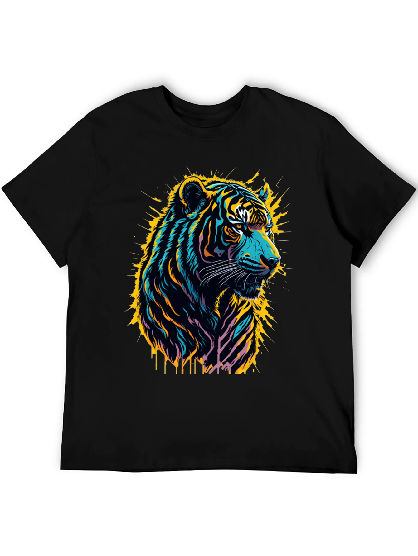 Vibrant Tiger Graphic Tee - Bold Style