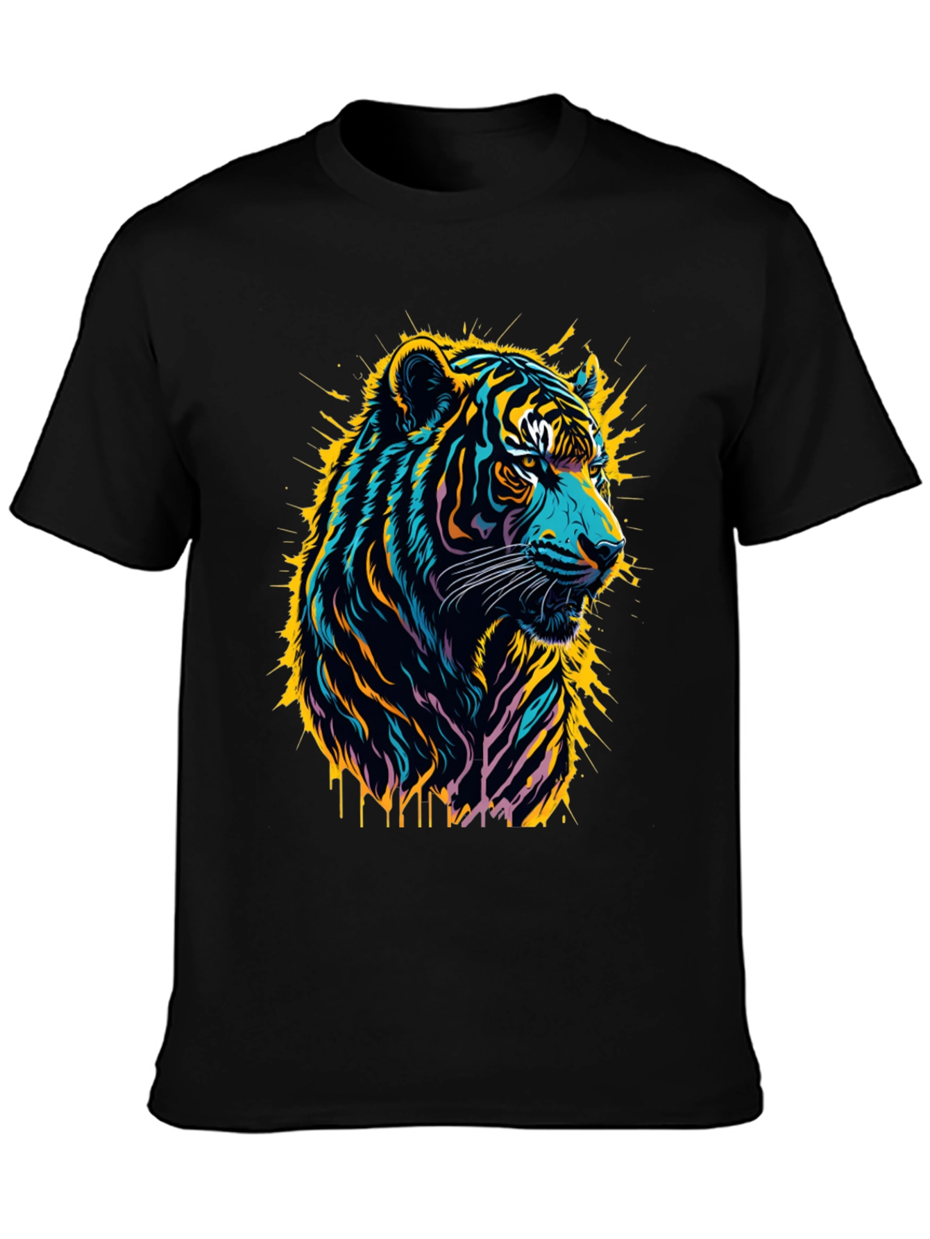 Vibrant Tiger Graphic Tee - Bold Style