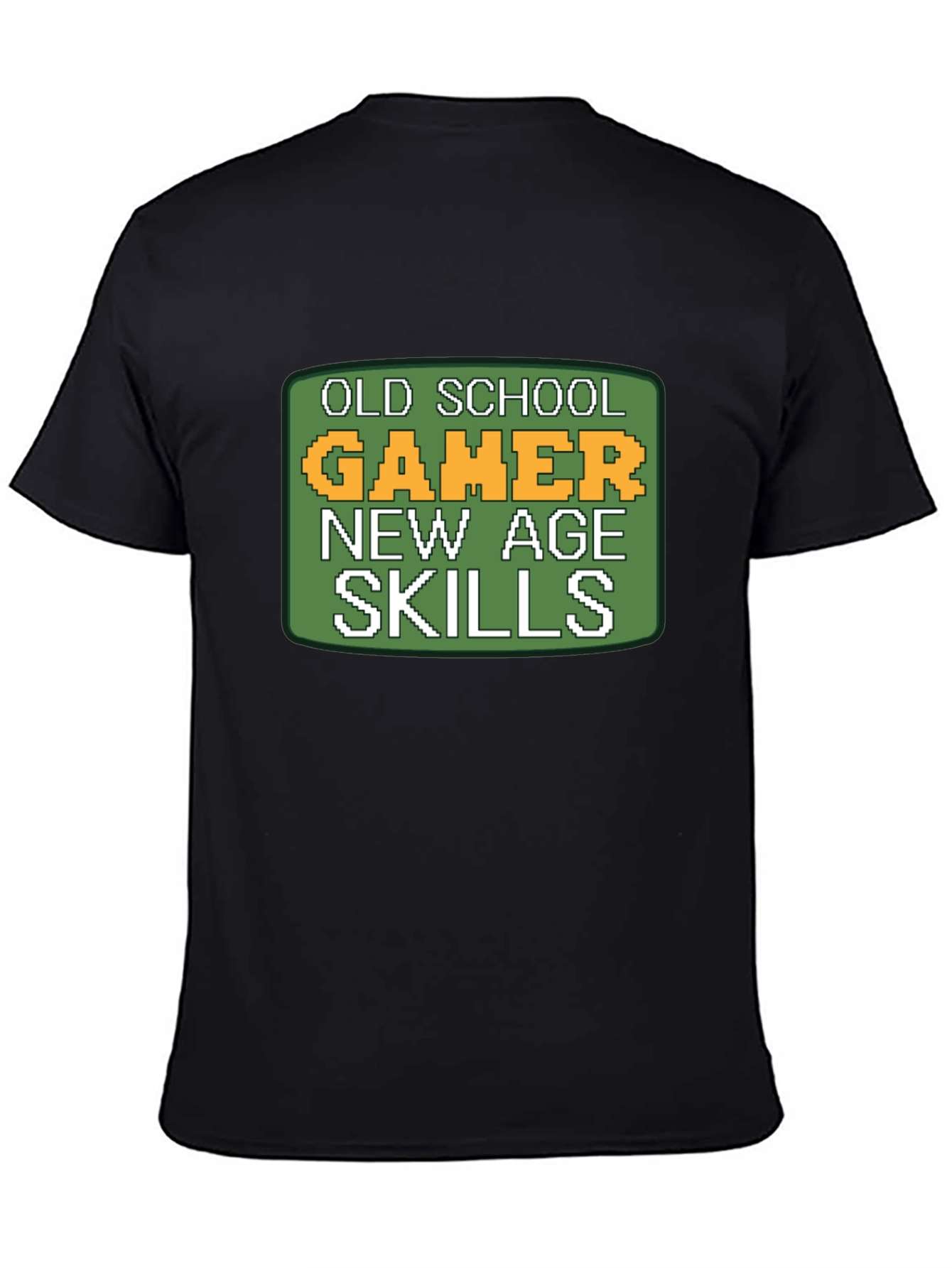 Old School Gamer T-Shirt - Pixelated Retro Design
