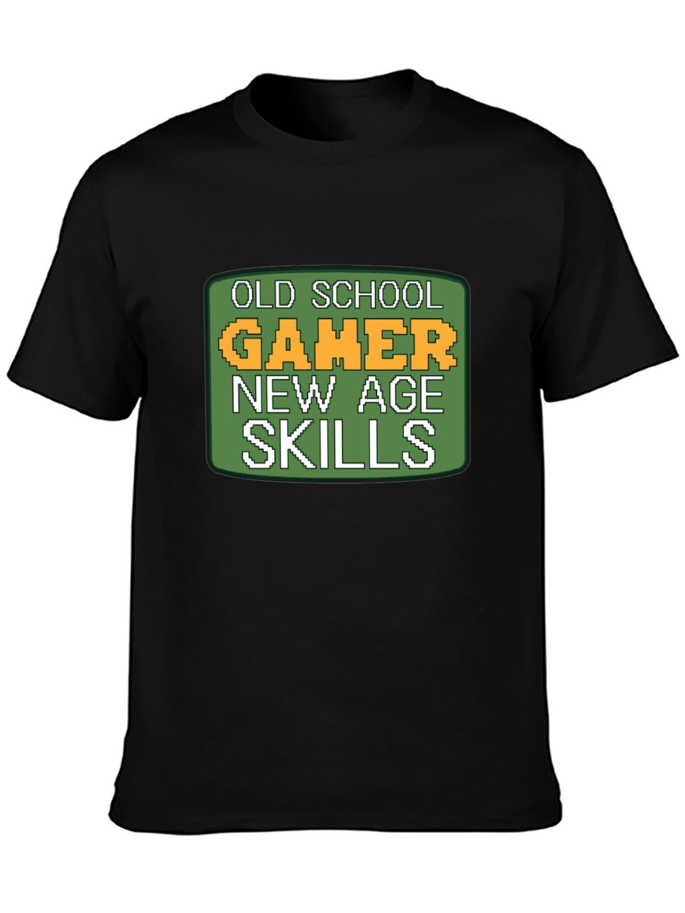 Old School Gamer T-Shirt - Pixelated Retro Design