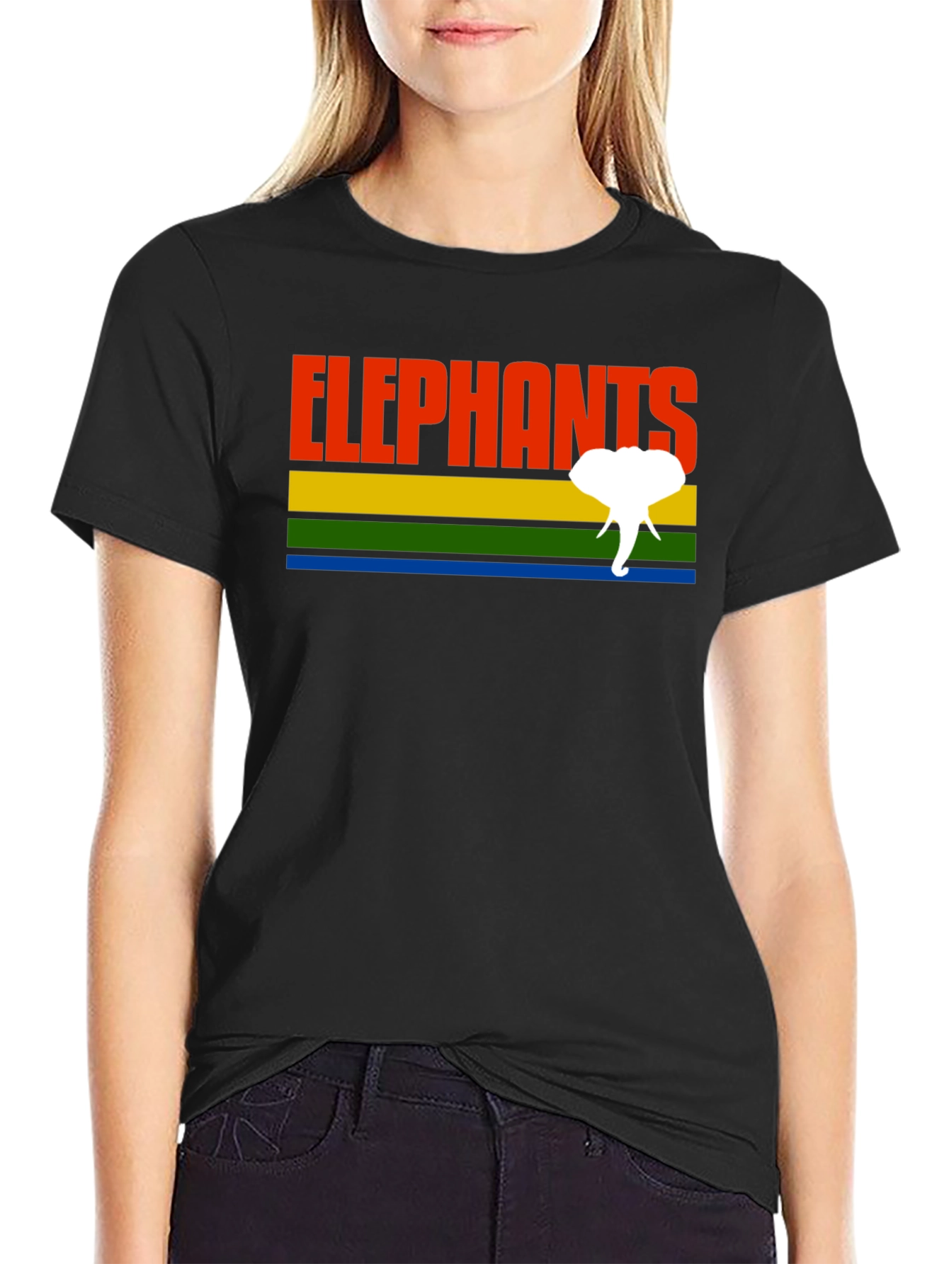 Retro Elephants Graphic T-Shirt - Unique Design!