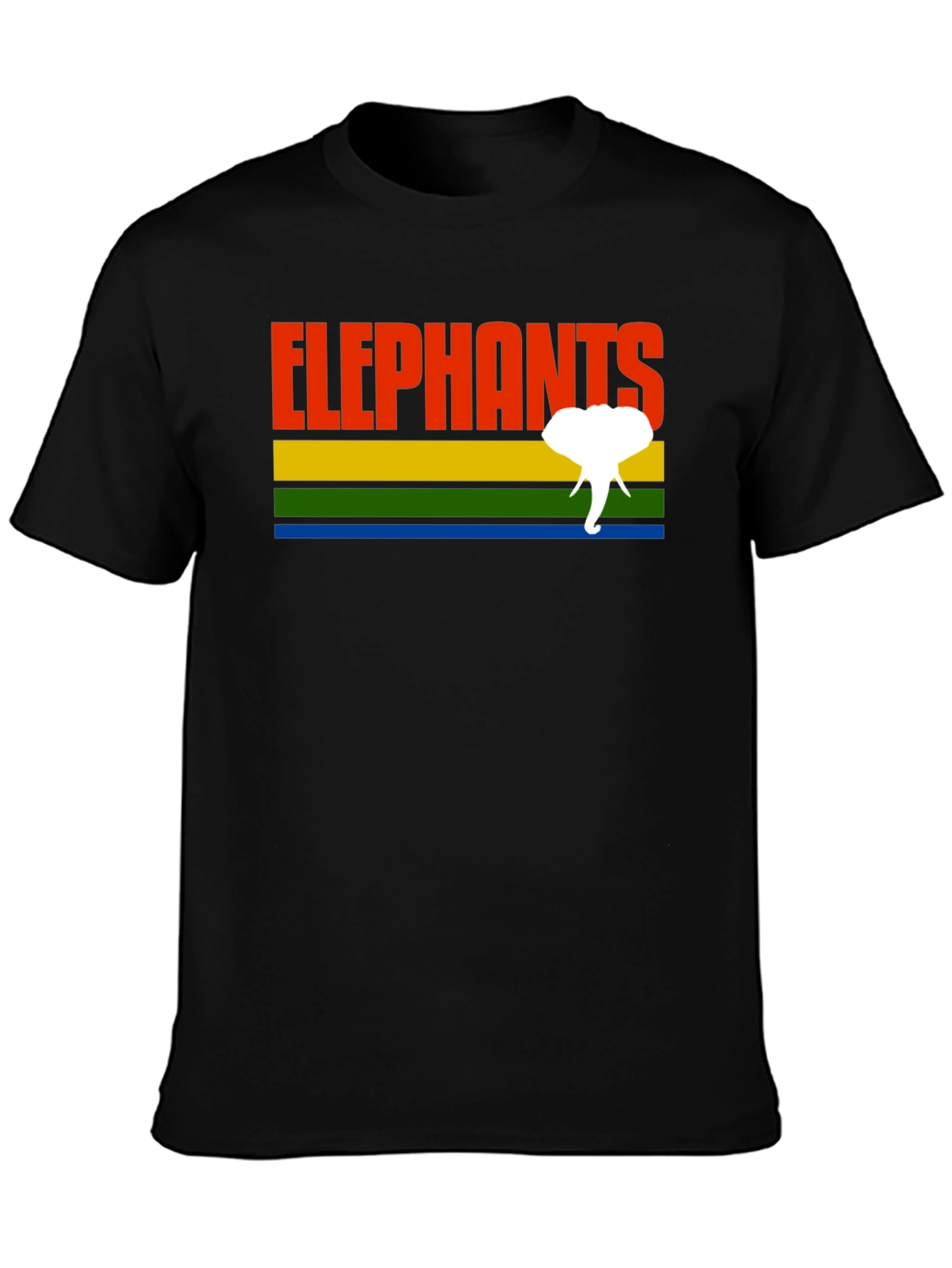 Retro Elephants Graphic T-Shirt - Unique Design!