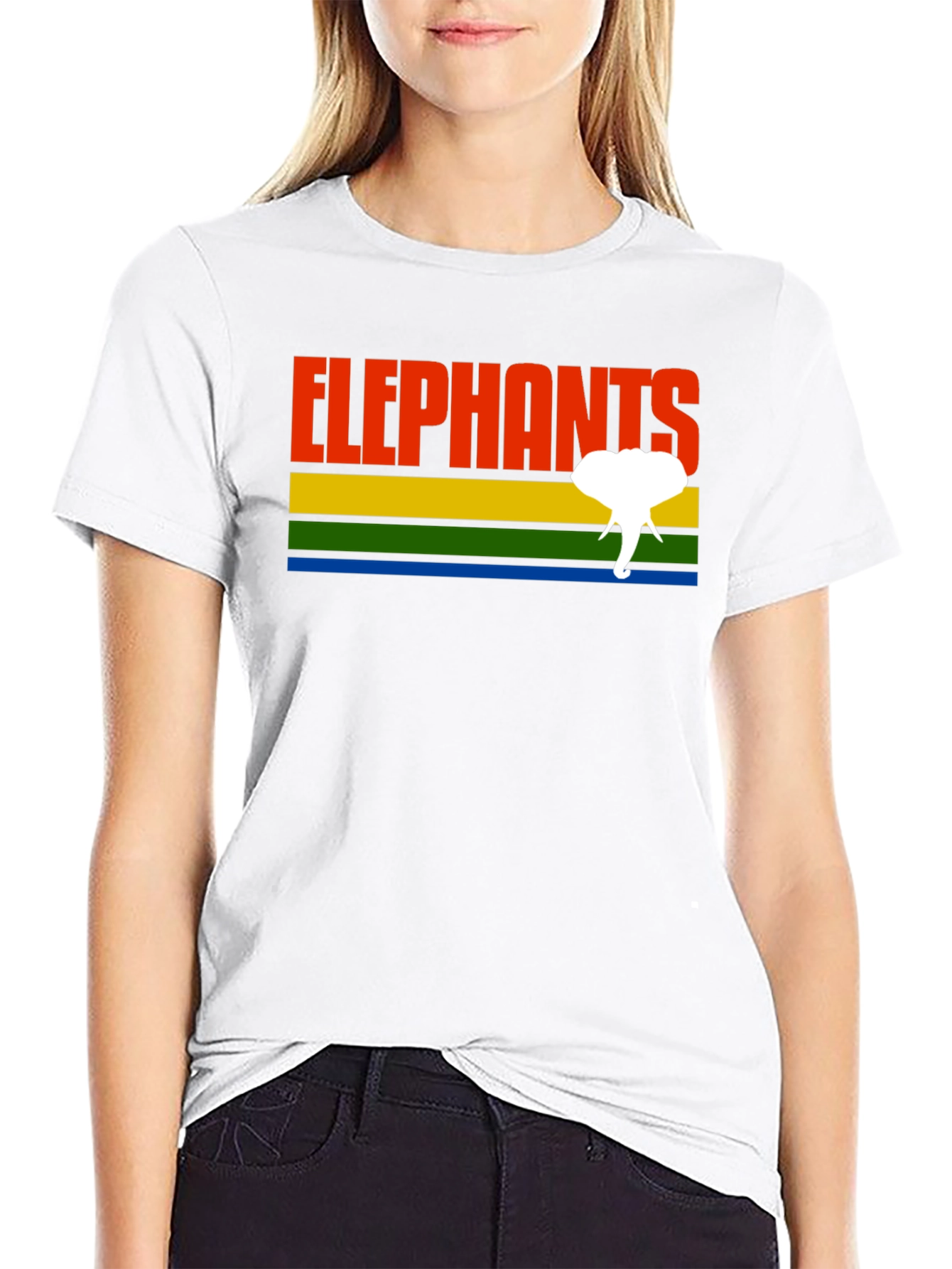 Retro Elephants Graphic T-Shirt - Unique Design!