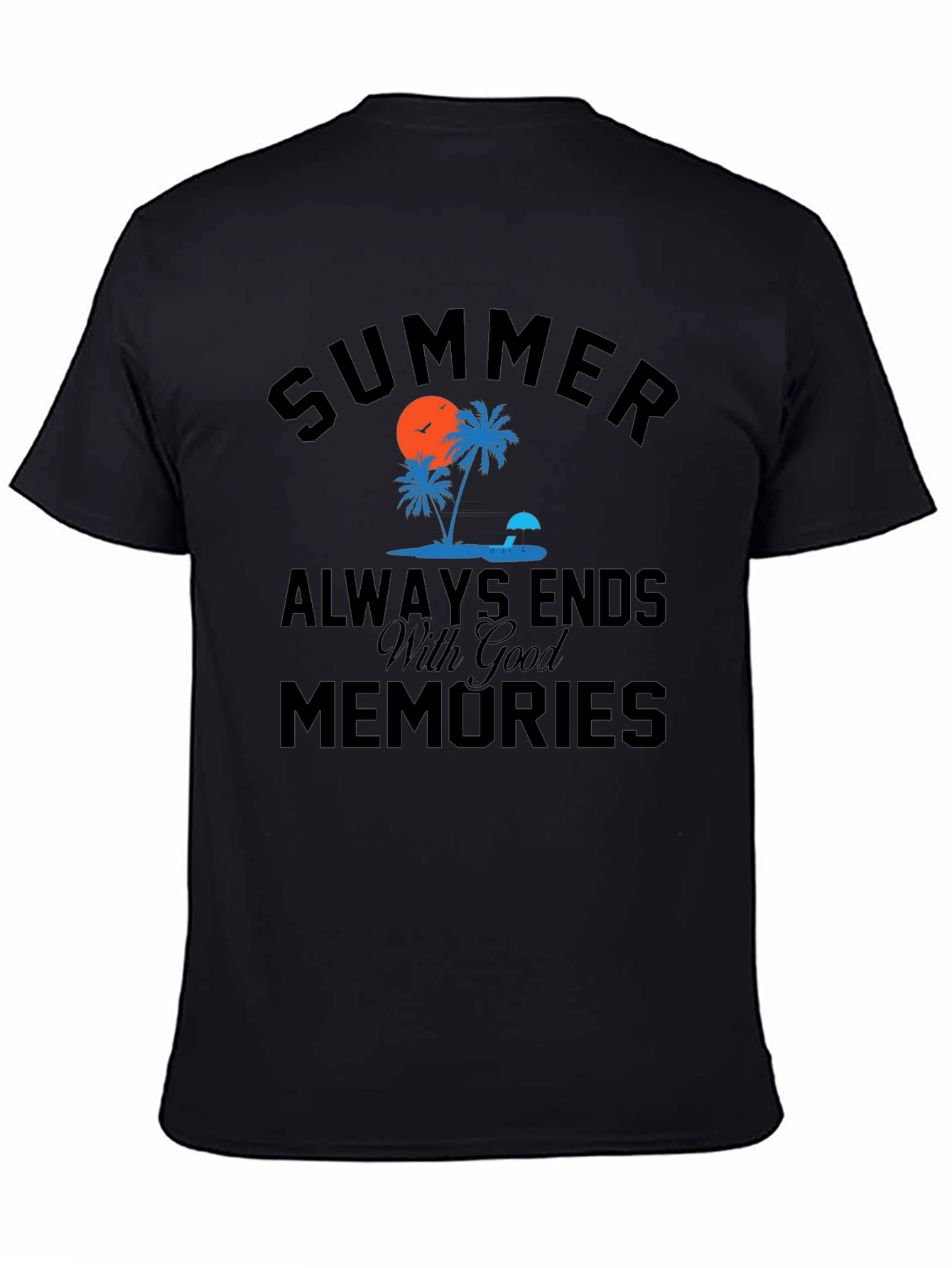 Summer Memories Black Graphic Tee