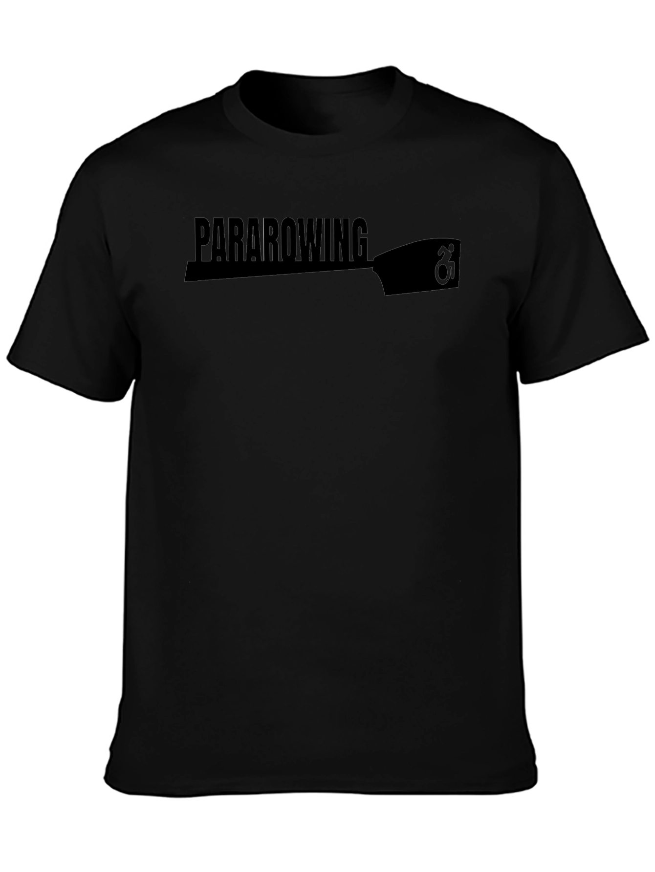 Para Rowing Graphic T-Shirt - Black