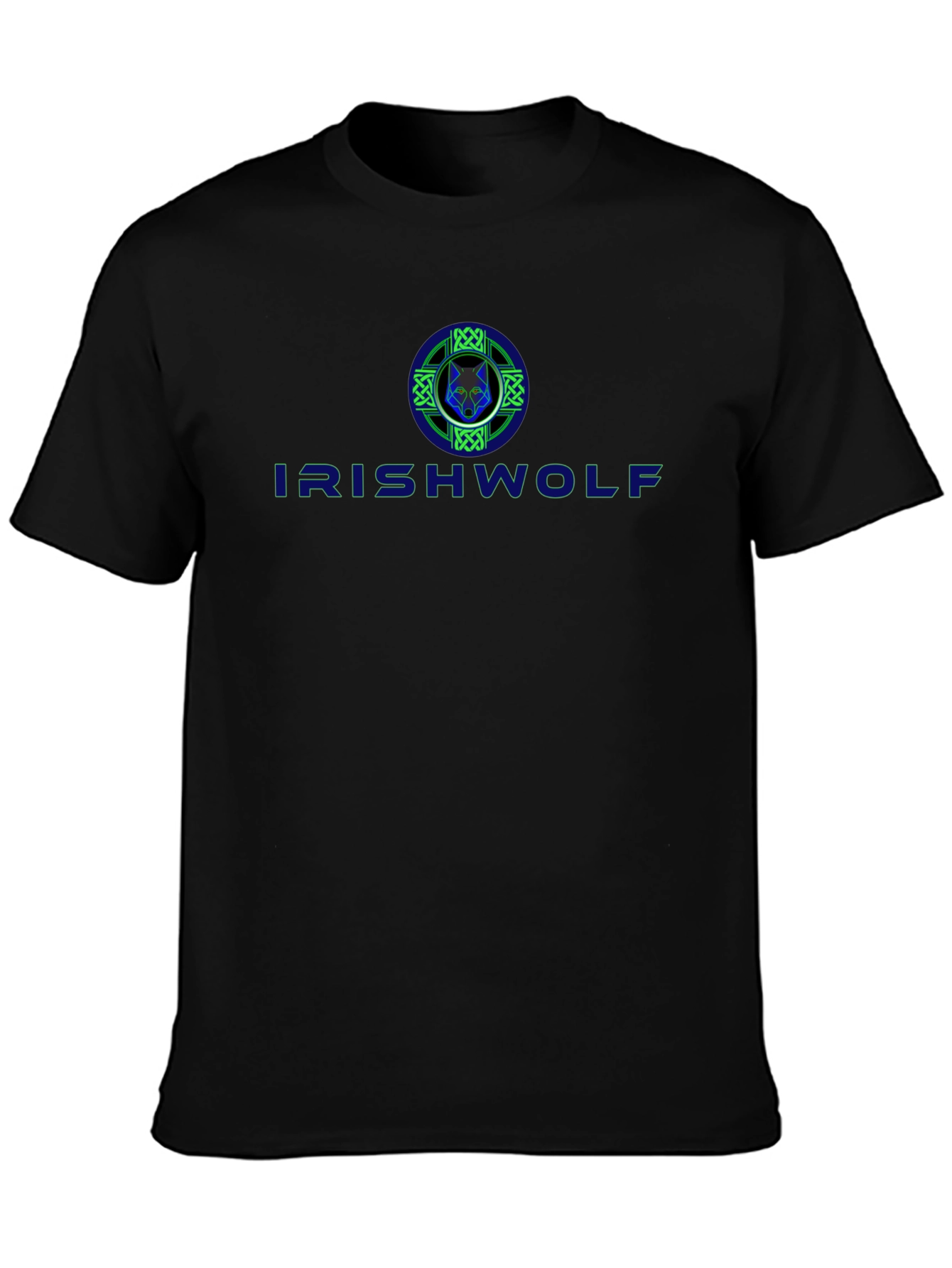 Irish Wolf Celtic Design Graphic T-Shirt