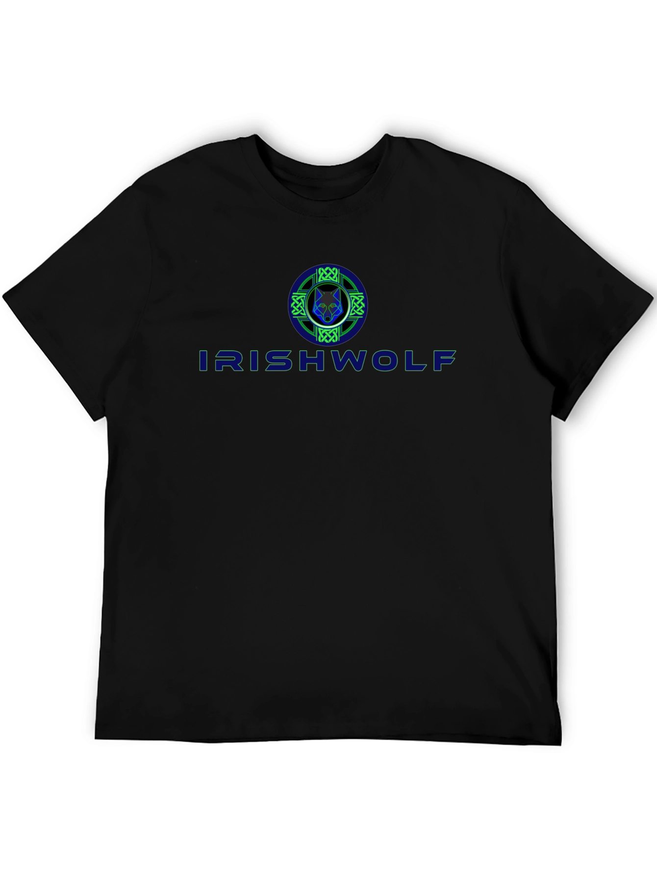 Irish Wolf Celtic Design Graphic T-Shirt