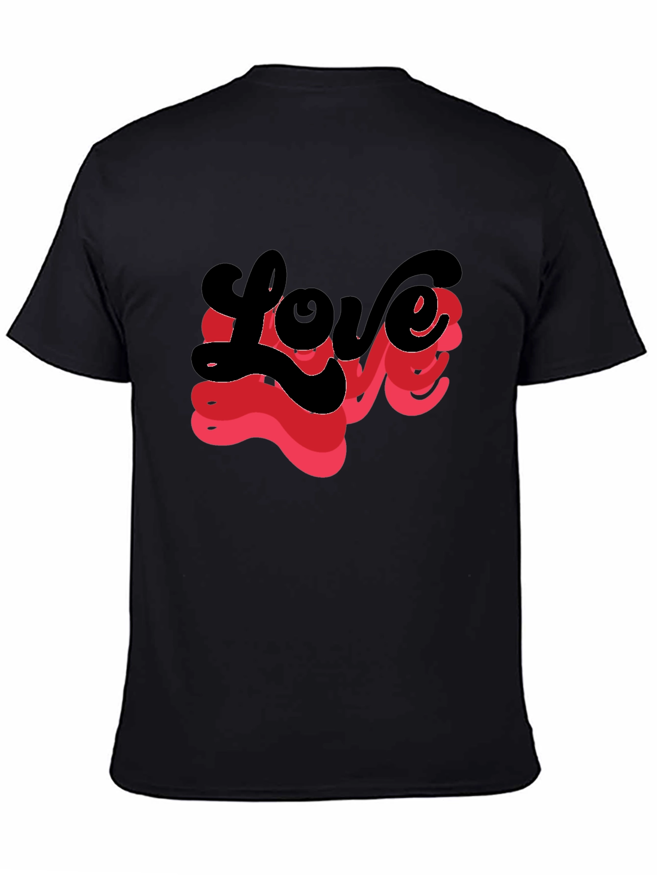 Love T-Shirt - Retro Design Black Tee