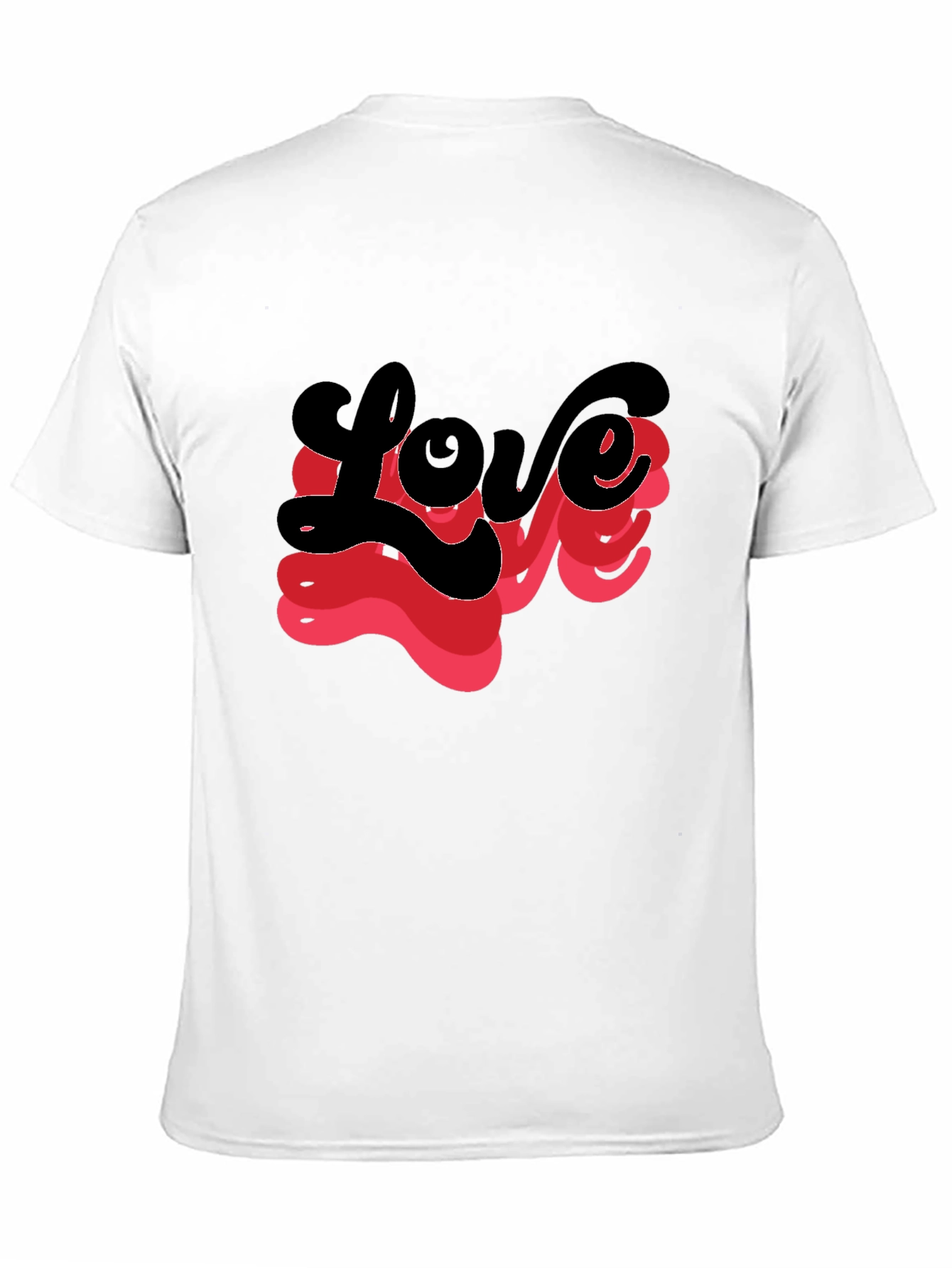 Love T-Shirt - Retro Design Black Tee
