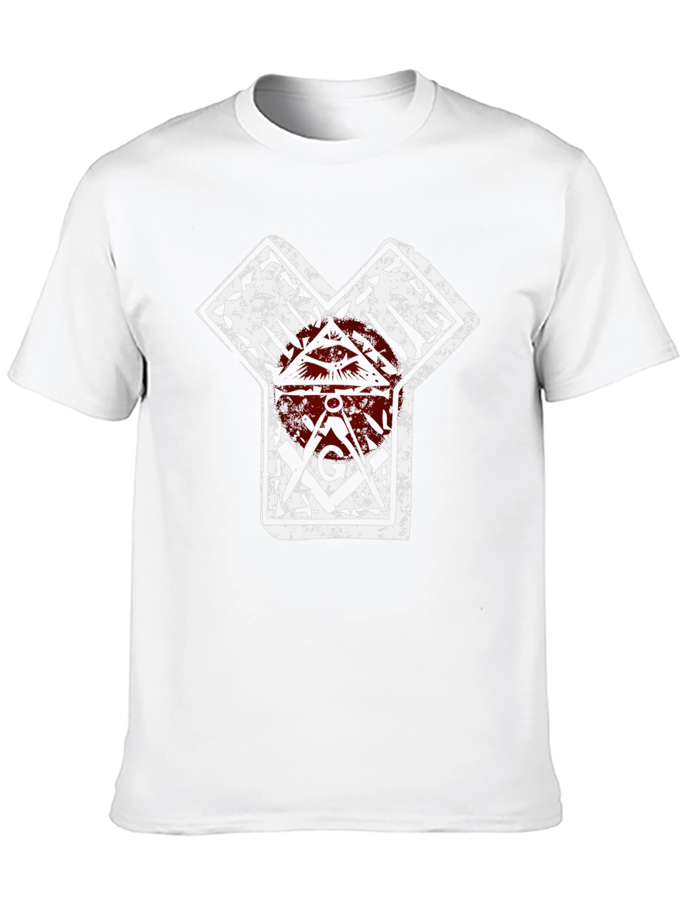 Graphic Tee - Symbol Print Black T-Shirt
