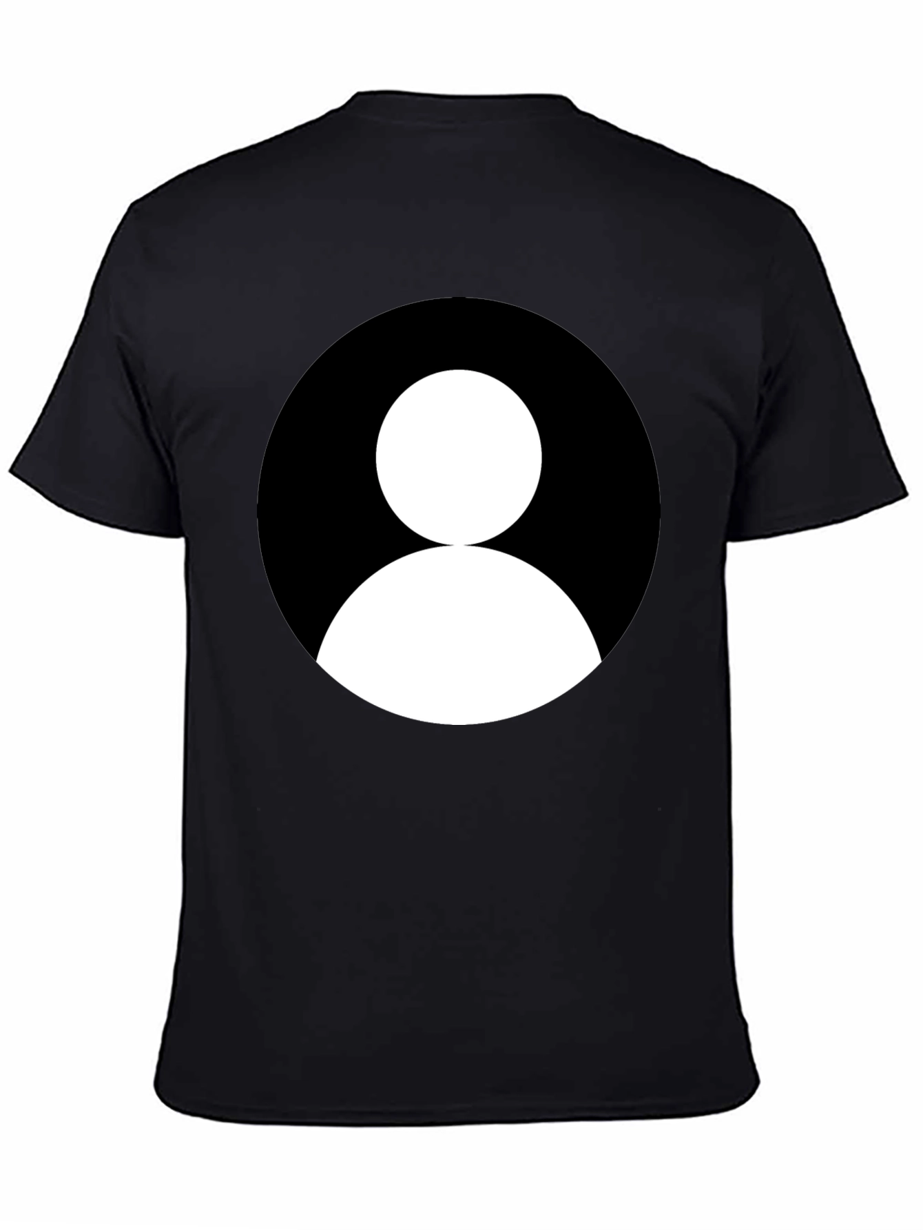 Minimalist Profile Black T-Shirt