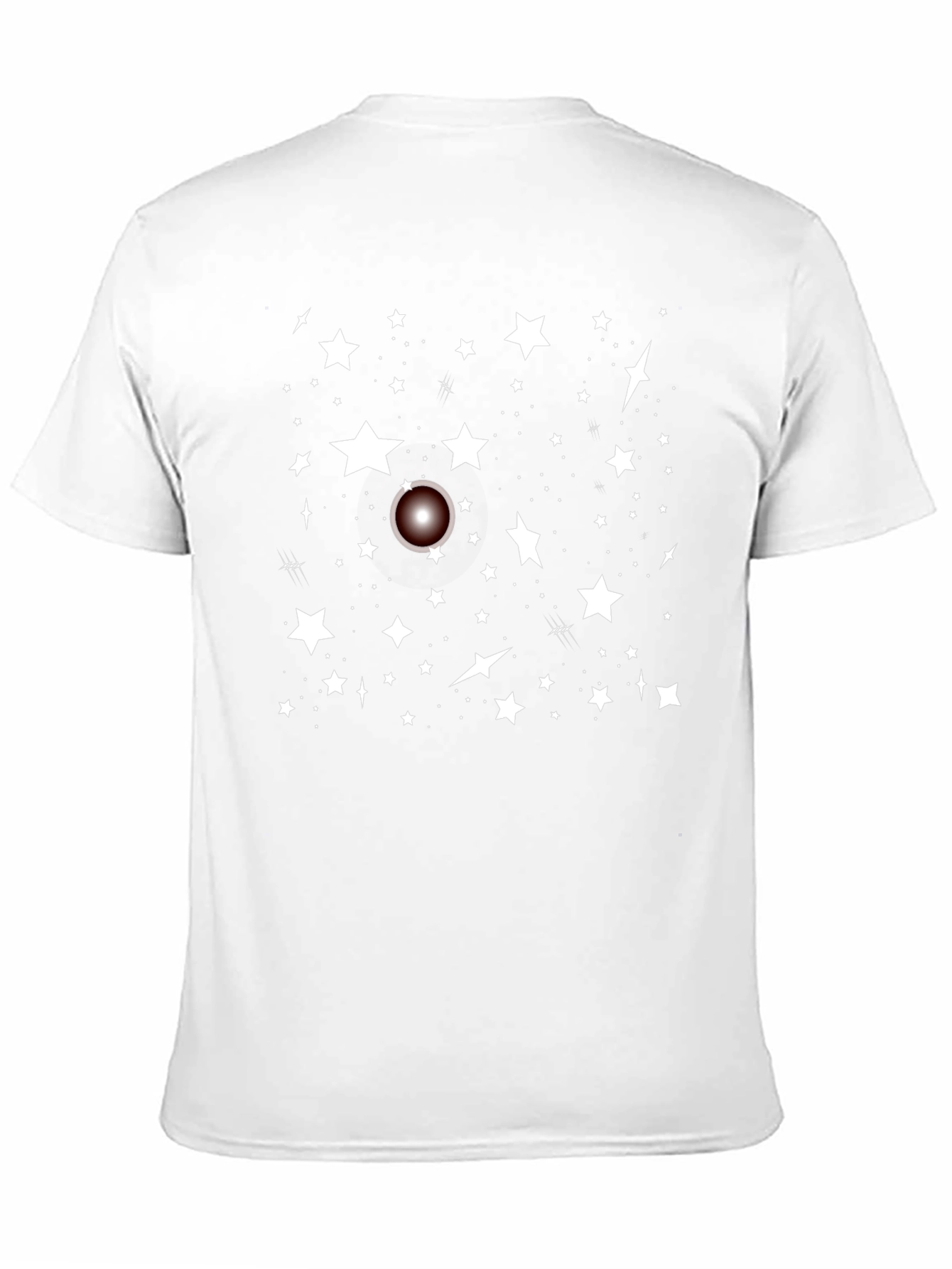 Cosmic Starry Night Black T-Shirt
