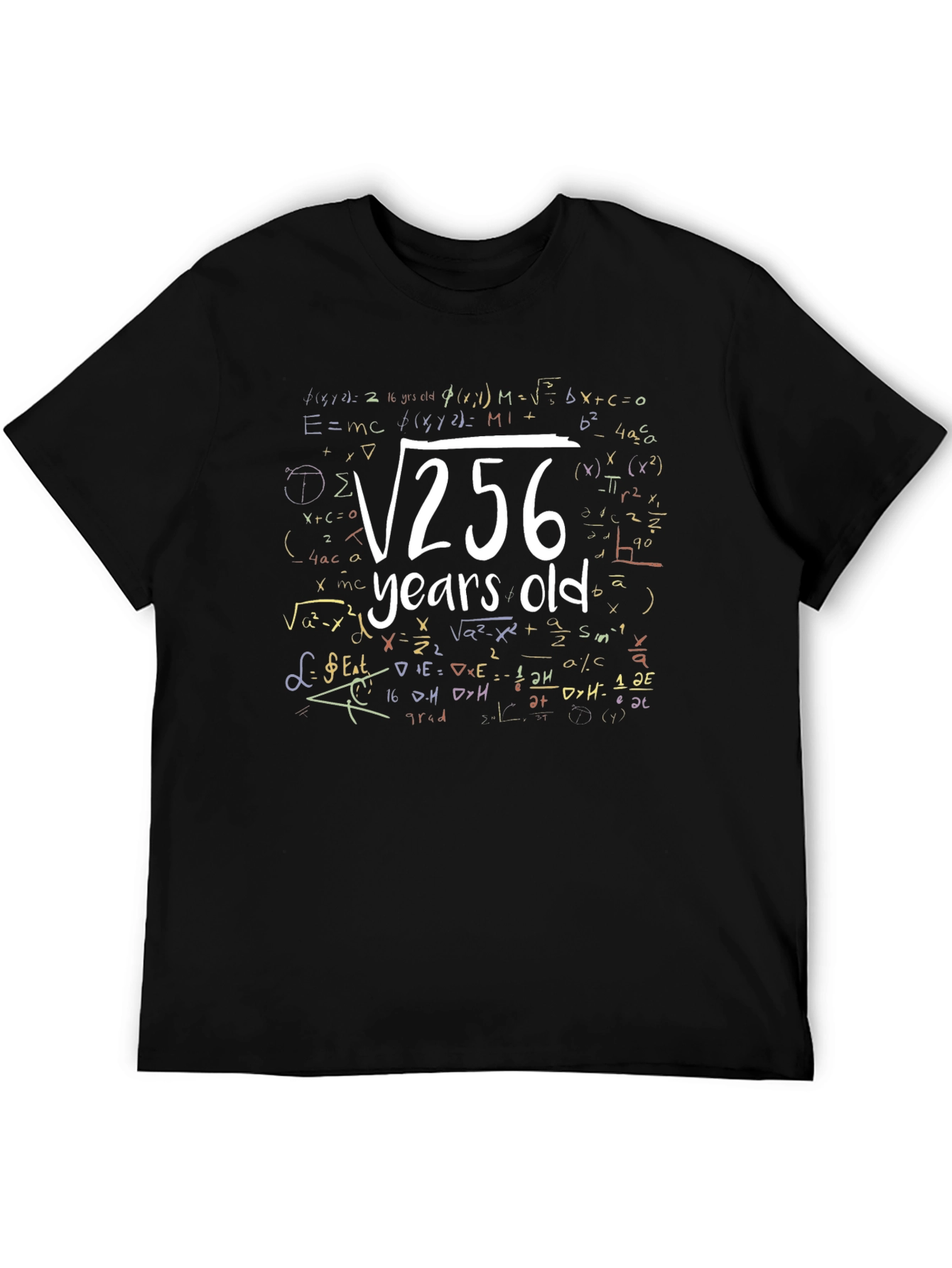 Funny 16 Years Old Birthday Math Equation T-Shirt