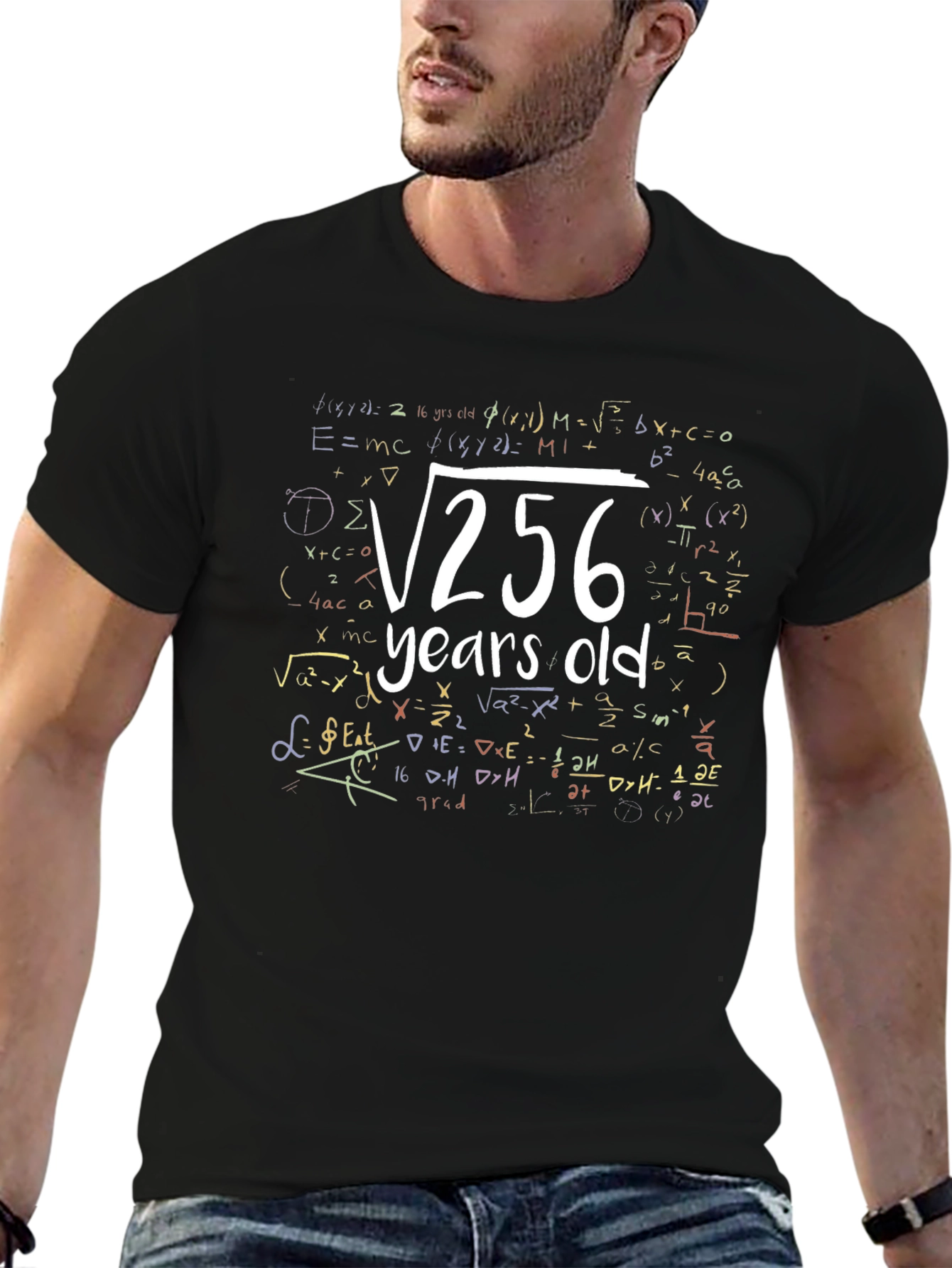 Funny 16 Years Old Birthday Math Equation T-Shirt