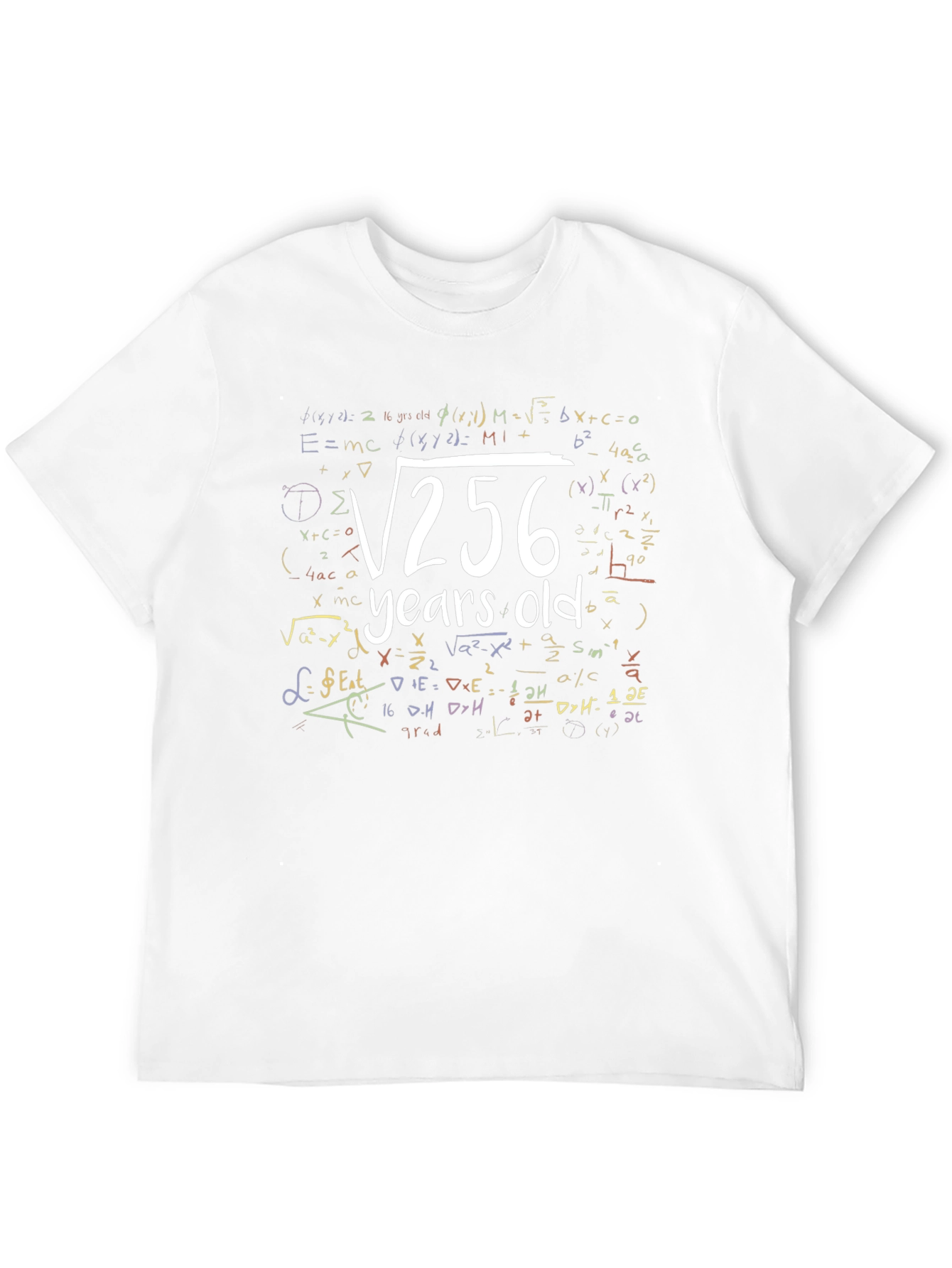 Funny 16 Years Old Birthday Math Equation T-Shirt