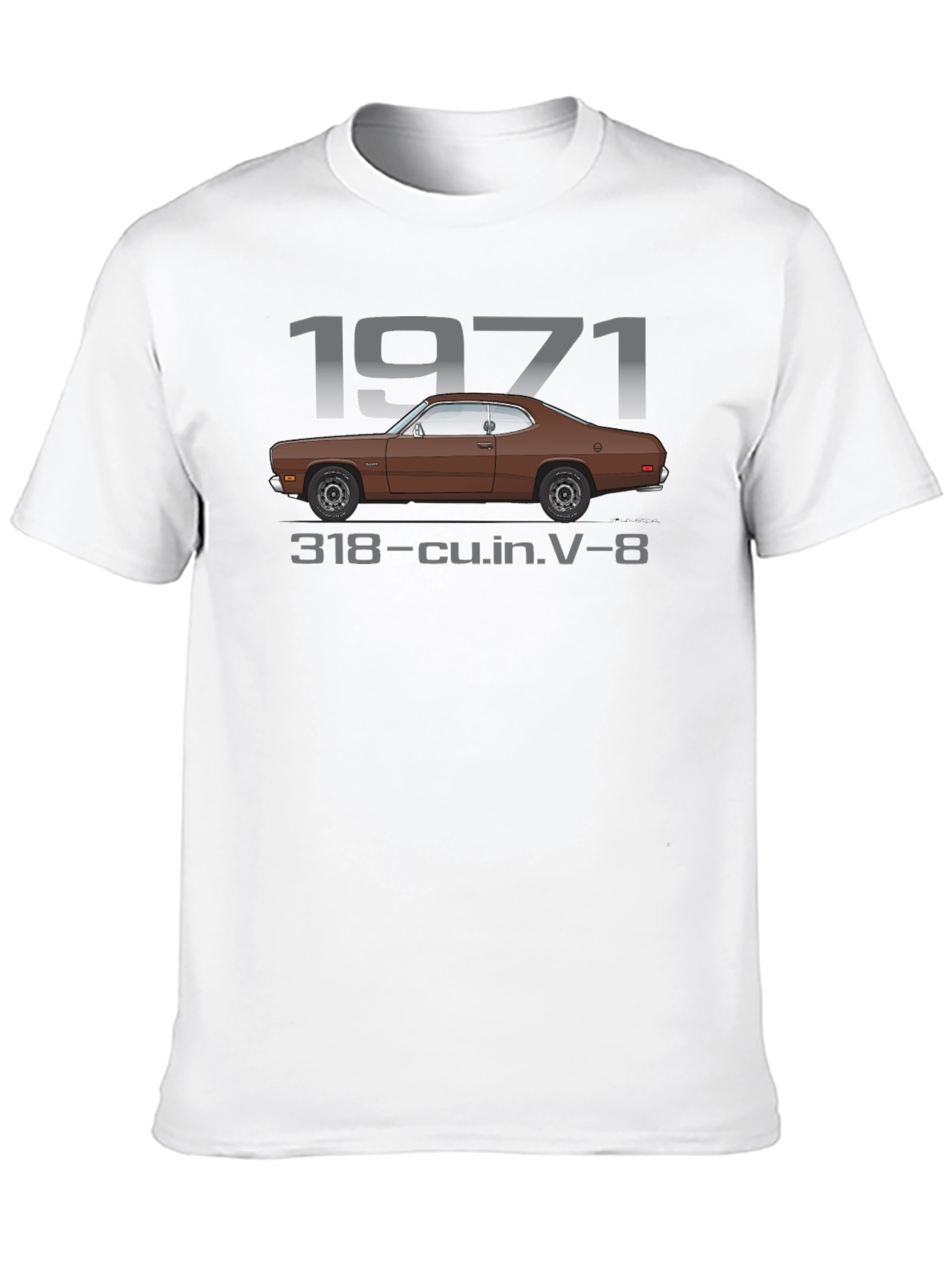 1971 Classic Car Black T-Shirt