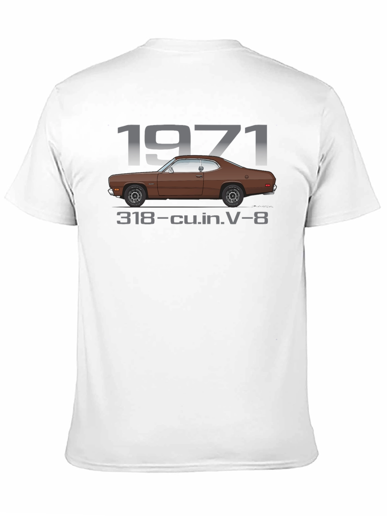 1971 Classic Car Black T-Shirt