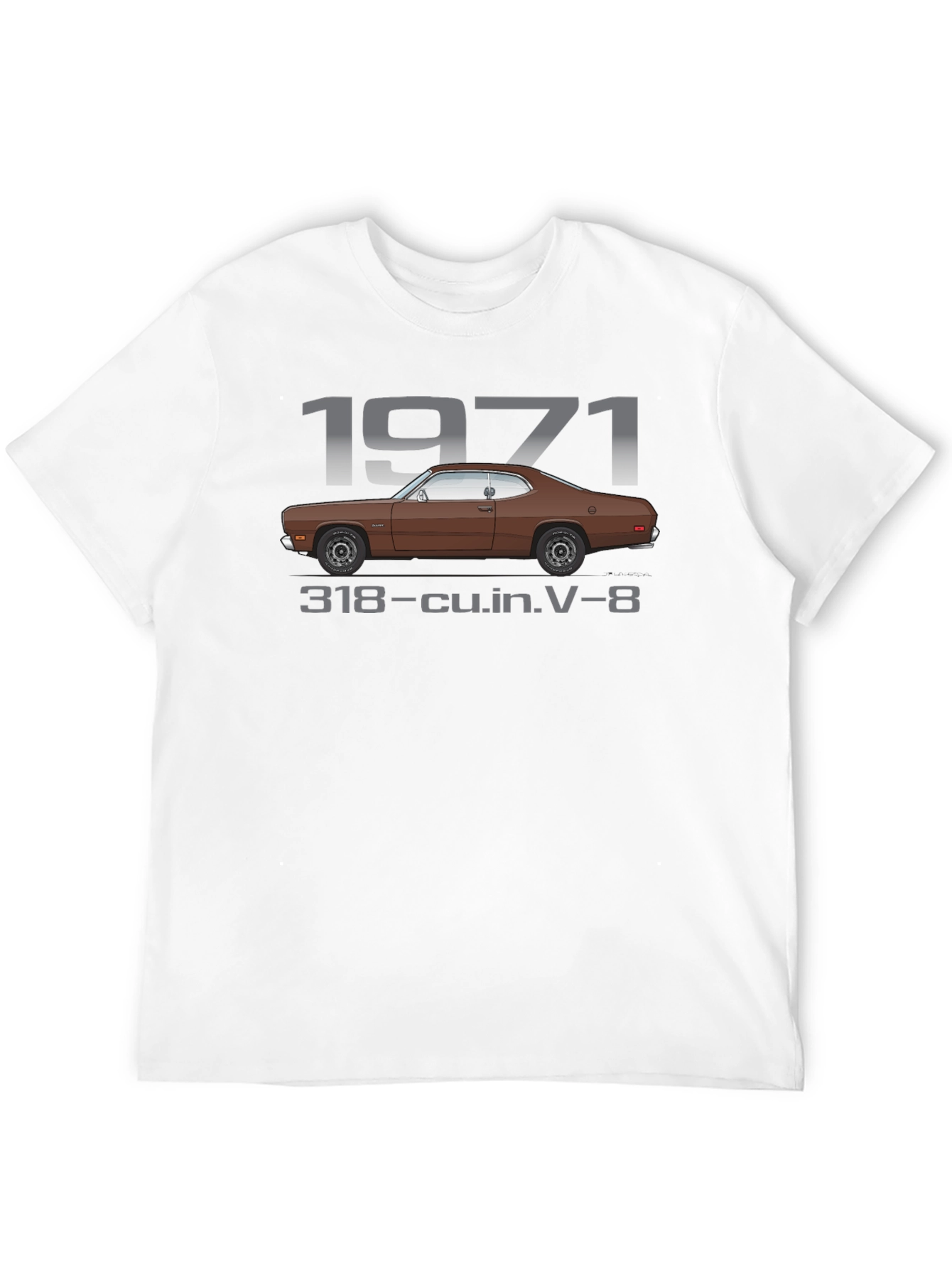 1971 Classic Car Black T-Shirt