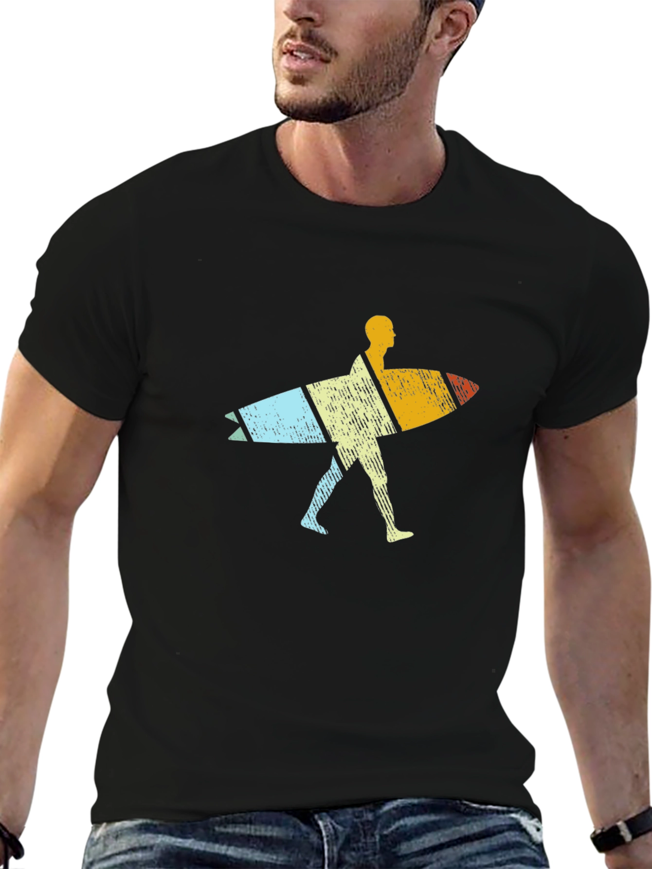 Retro Surfer Graphic T-Shirt