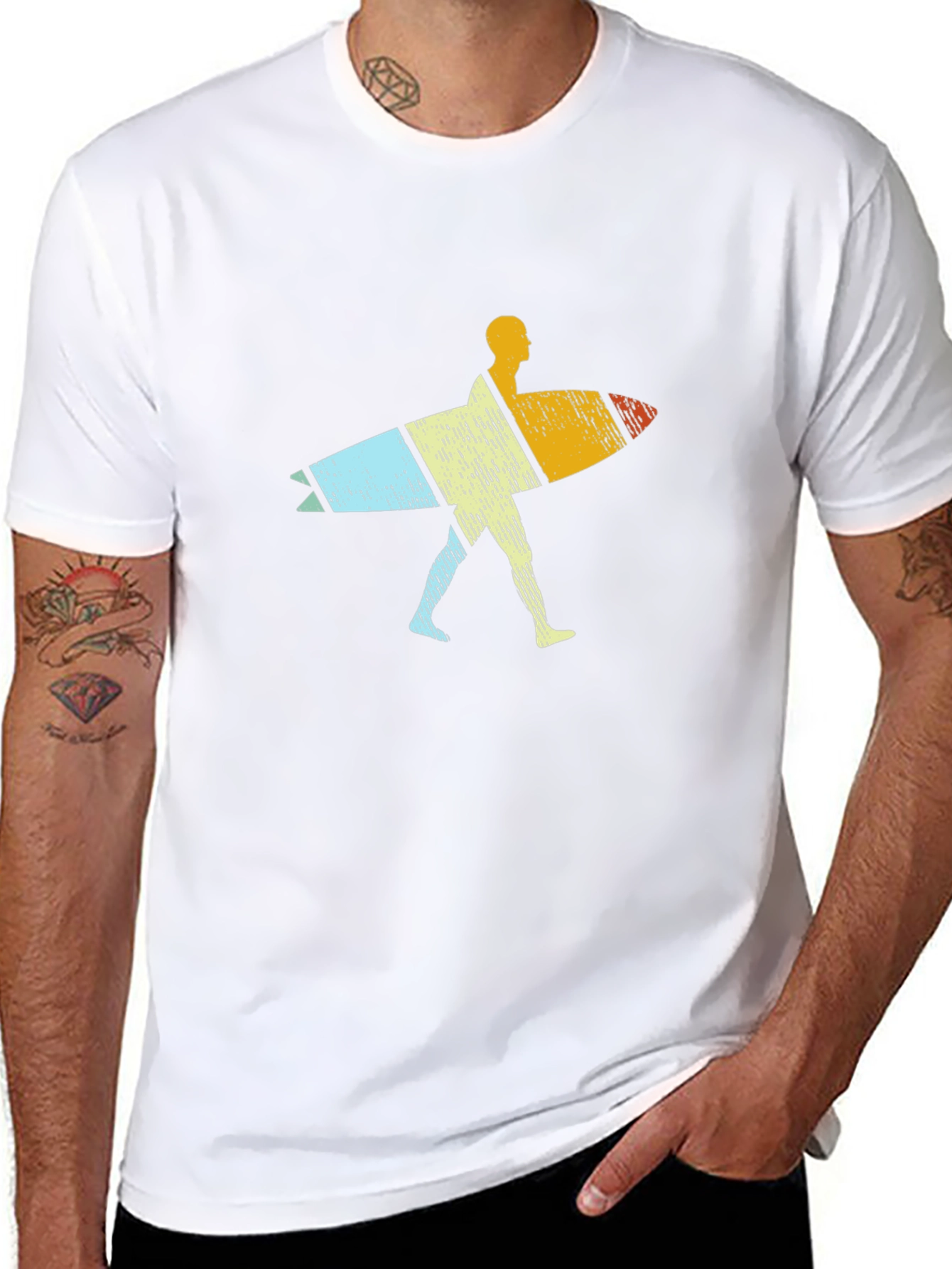 Retro Surfer Graphic T-Shirt